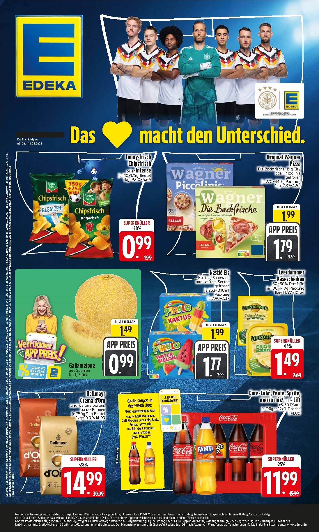 Edeka - Wochenangebote Prospekt – von Montag 08.06.2026 bis Samstag 13.06.2026