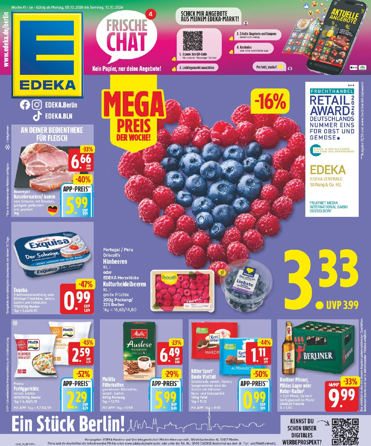 Edeka Prospekt nächste Woche – von Montag 05.10.2026 bis Samstag 10.10.2026