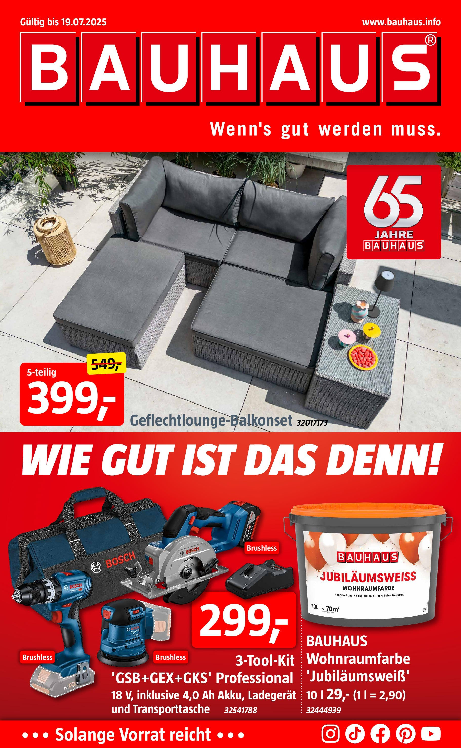 BAUHAUS-Prospekt gültig vom 29.06. bis 19.07.