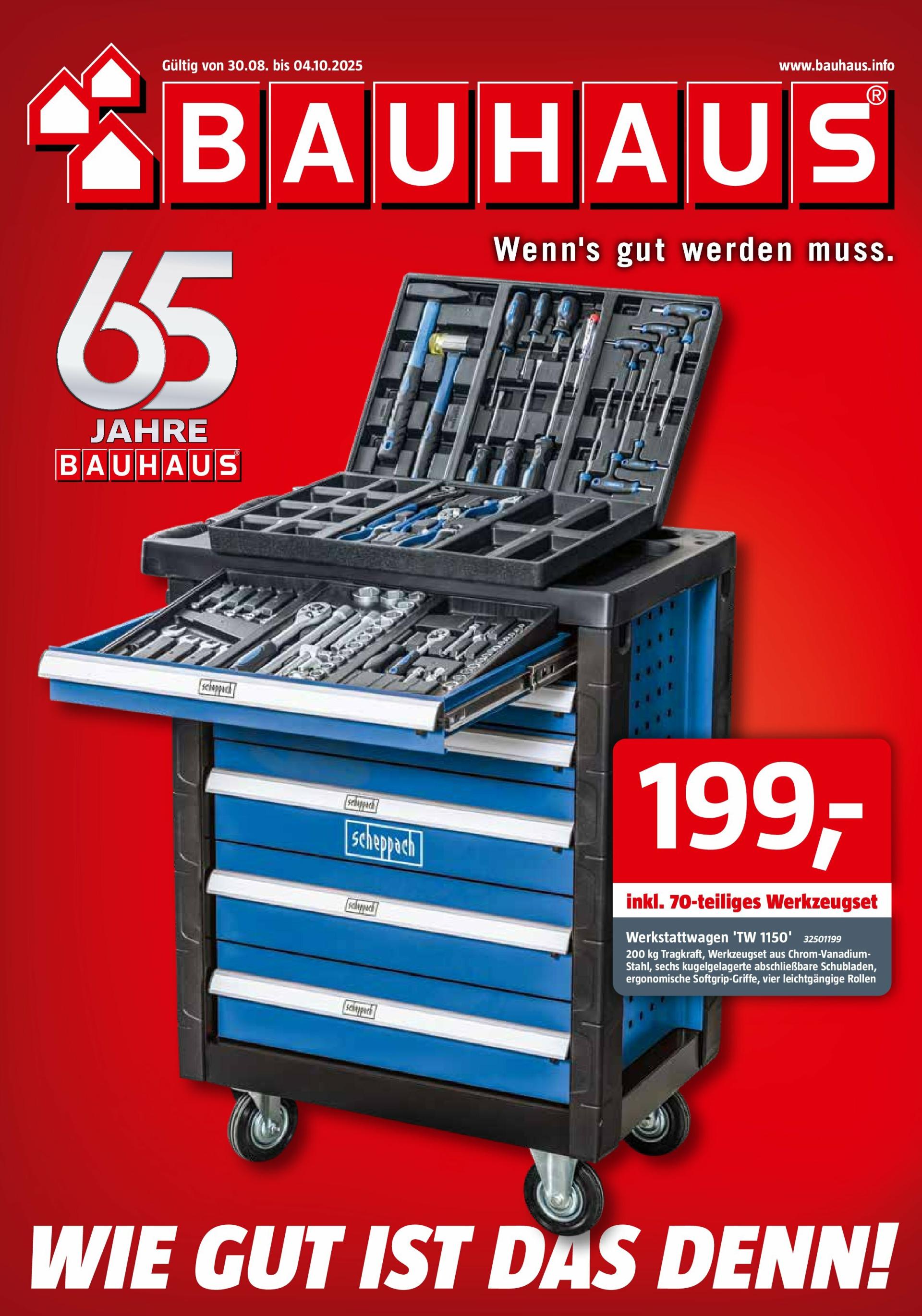 BAUHAUS-Prospekt gültig vom 30.08. bis 04.10.