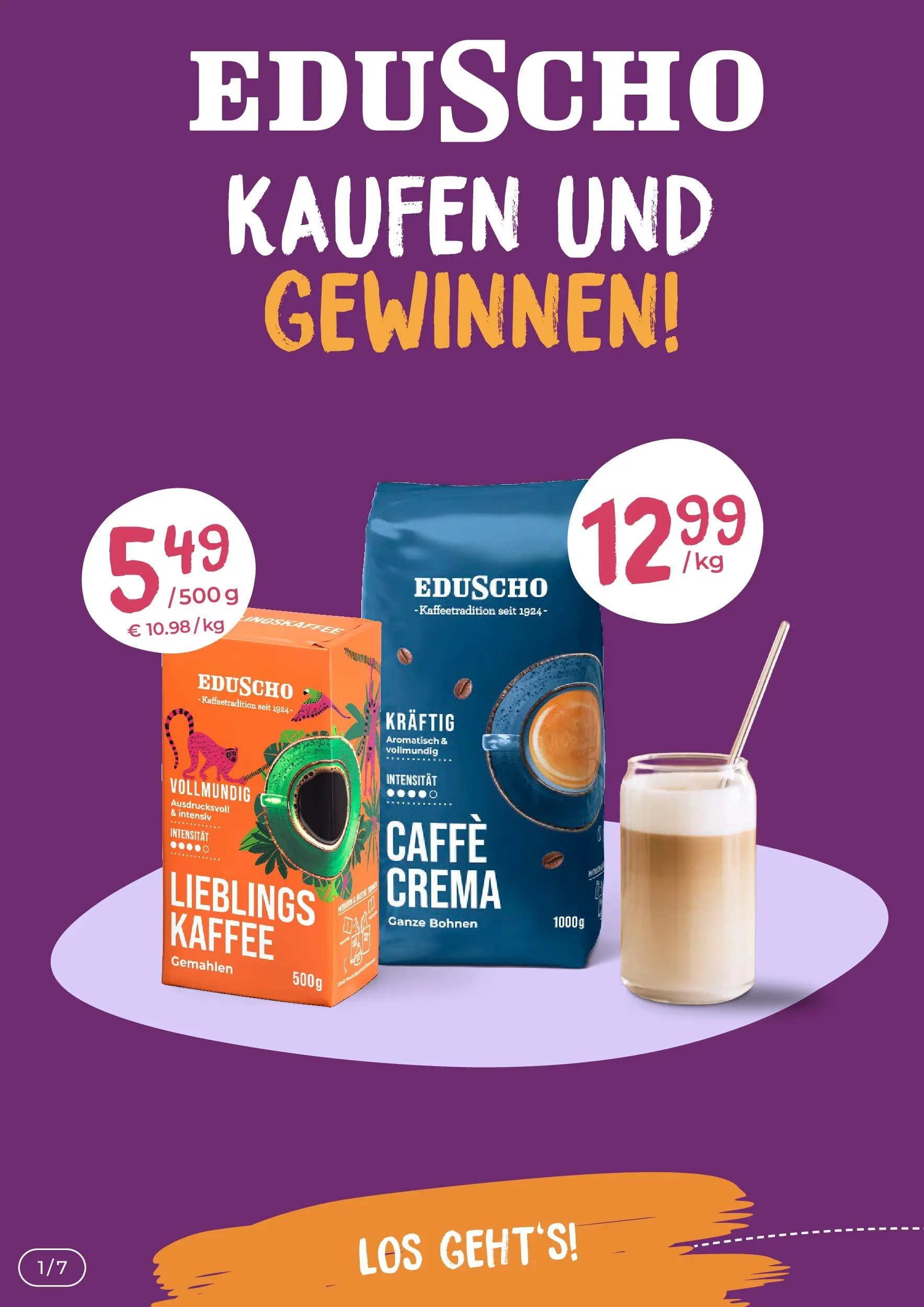 Tchibo - Eduscho: Kaufen und gewinnen! Prospekt – von Samstag 17.10.2026 bis Donnerstag 31.12.2026