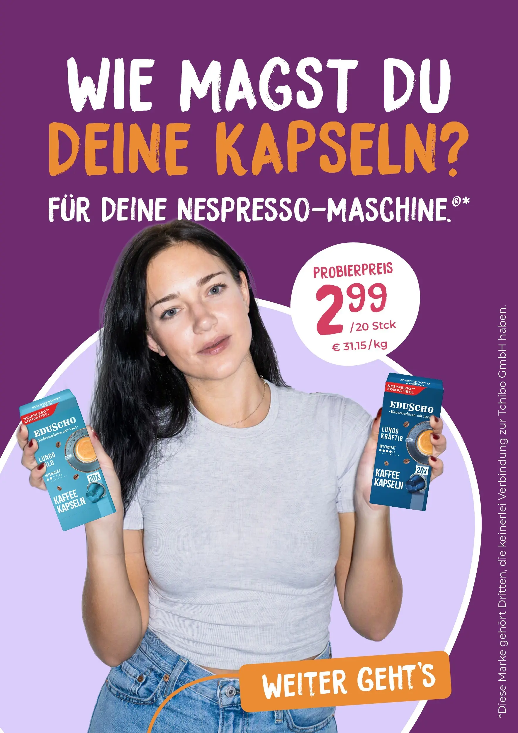 Tchibo - Eduscho: Kaffeekapseln Prospekt – von Samstag 17.10.2026 bis Donnerstag 31.12.2026