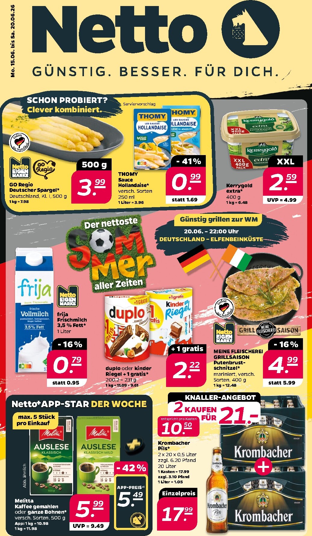 Netto Prospekt nächste Woche – von Montag 15.06.2026 bis Samstag 20.06.2026