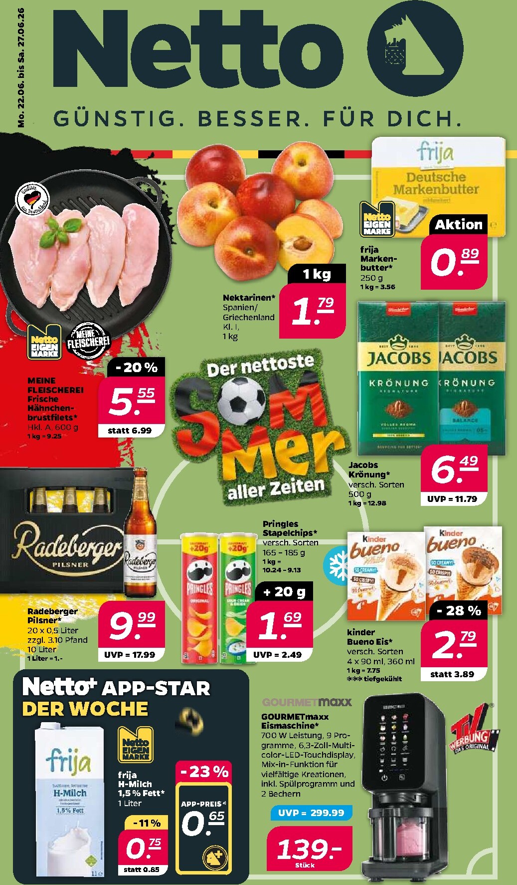 Netto Prospekt nächste Woche – von Montag 22.06.2026 bis Samstag 27.06.2026