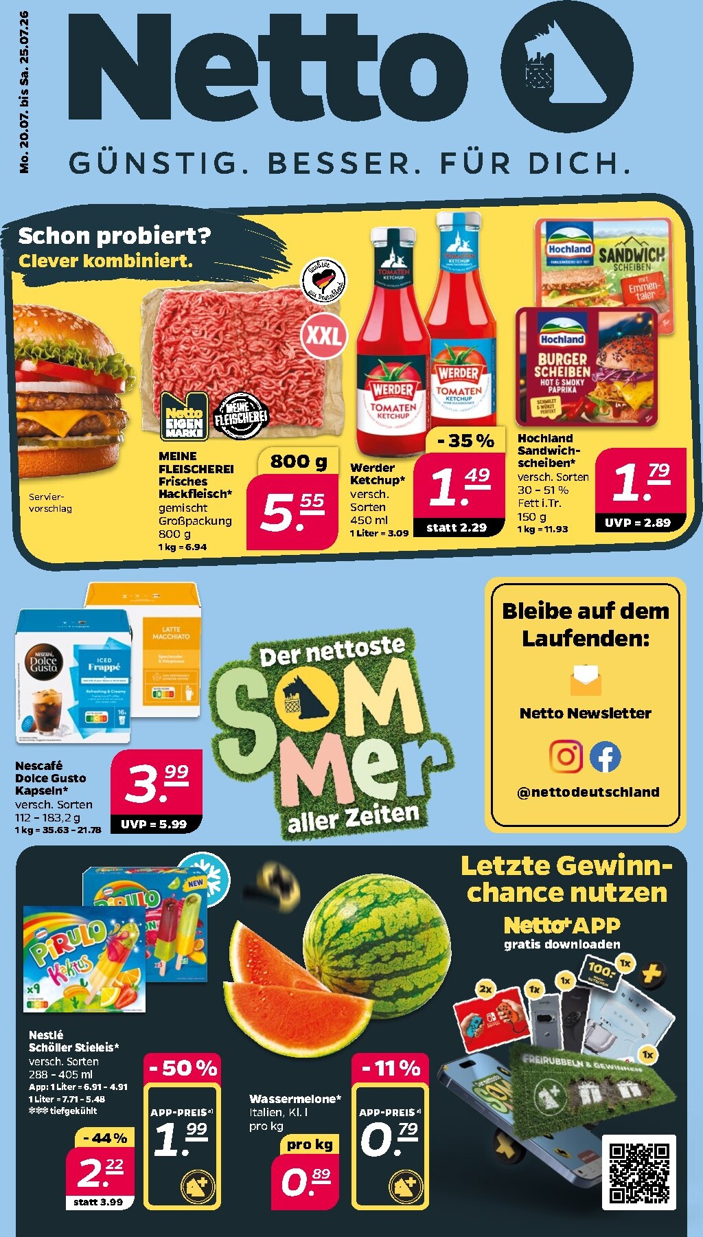 Netto Prospekt nächste Woche – von Montag 20.07.2026 bis Samstag 25.07.2026