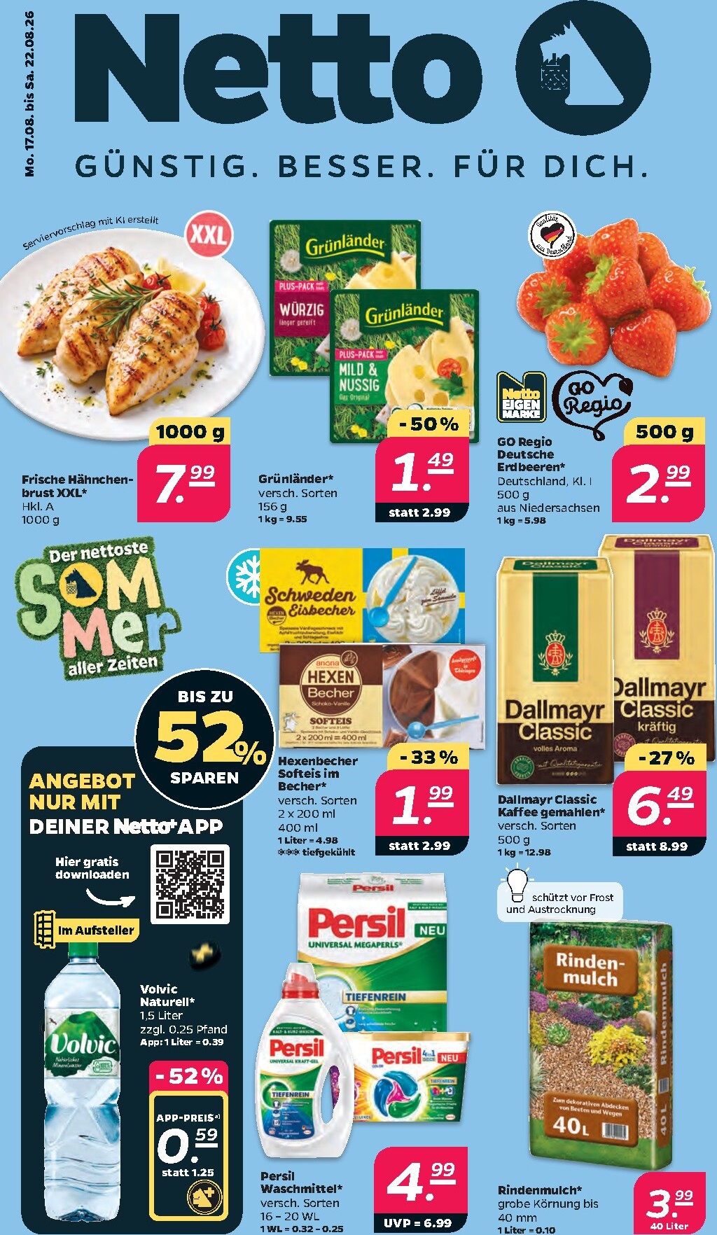 Netto Prospekt nächste Woche – von Montag 17.08.2026 bis Samstag 22.08.2026