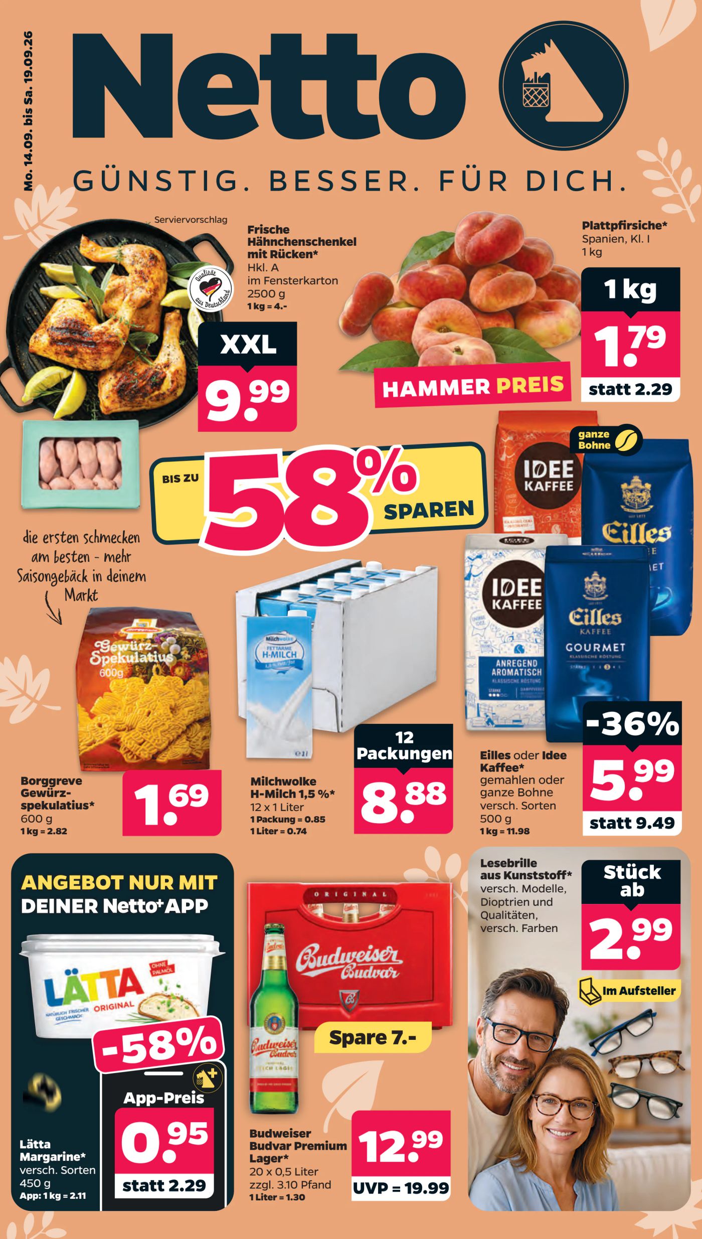Netto Prospekt nächste Woche – von Montag 14.09.2026 bis Samstag 19.09.2026