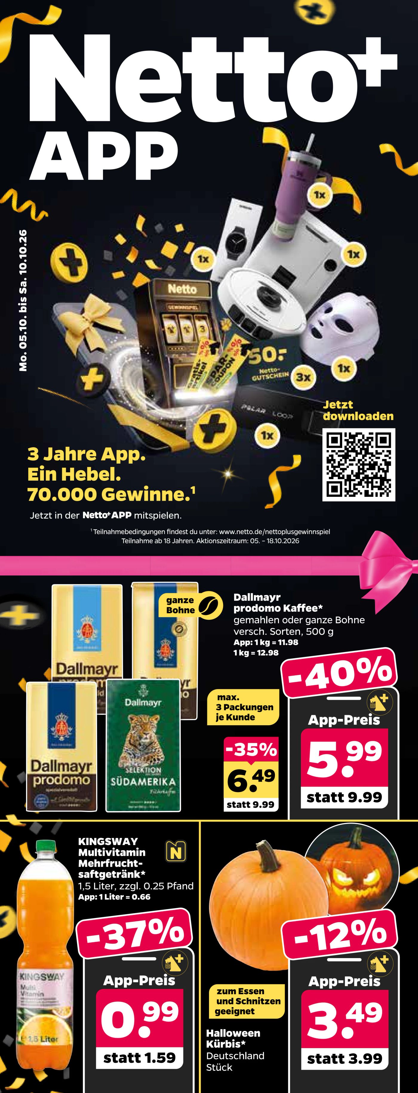 Netto+ - App Prospekt nächste Woche – von Montag 05.10.2026 bis Samstag 10.10.2026