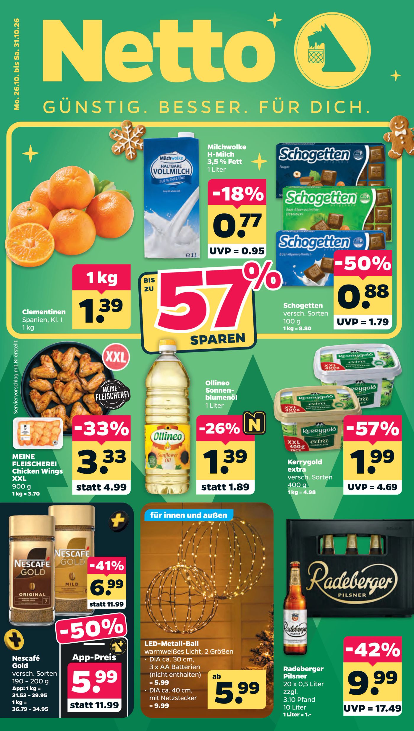 Netto Prospekt nächste Woche – von Montag 26.10.2026 bis Samstag 31.10.2026