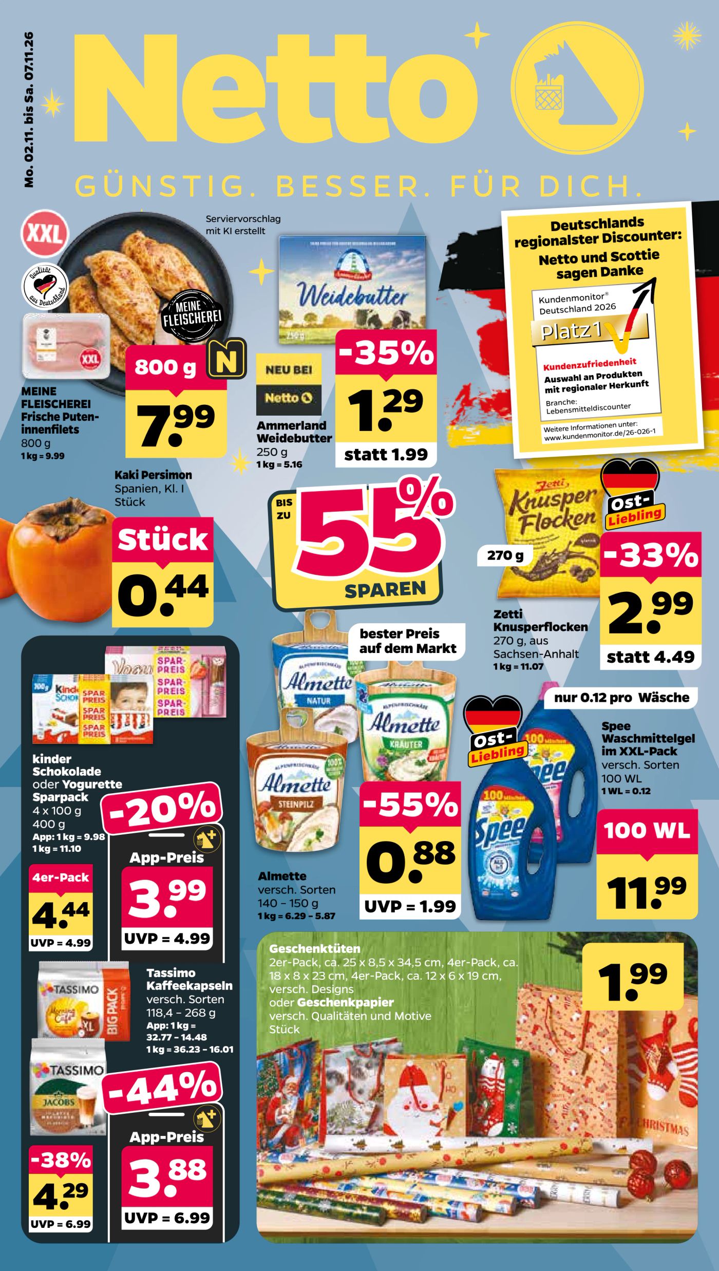 Netto Prospekt nächste Woche – von Montag 02.11.2026 bis Samstag 07.11.2026