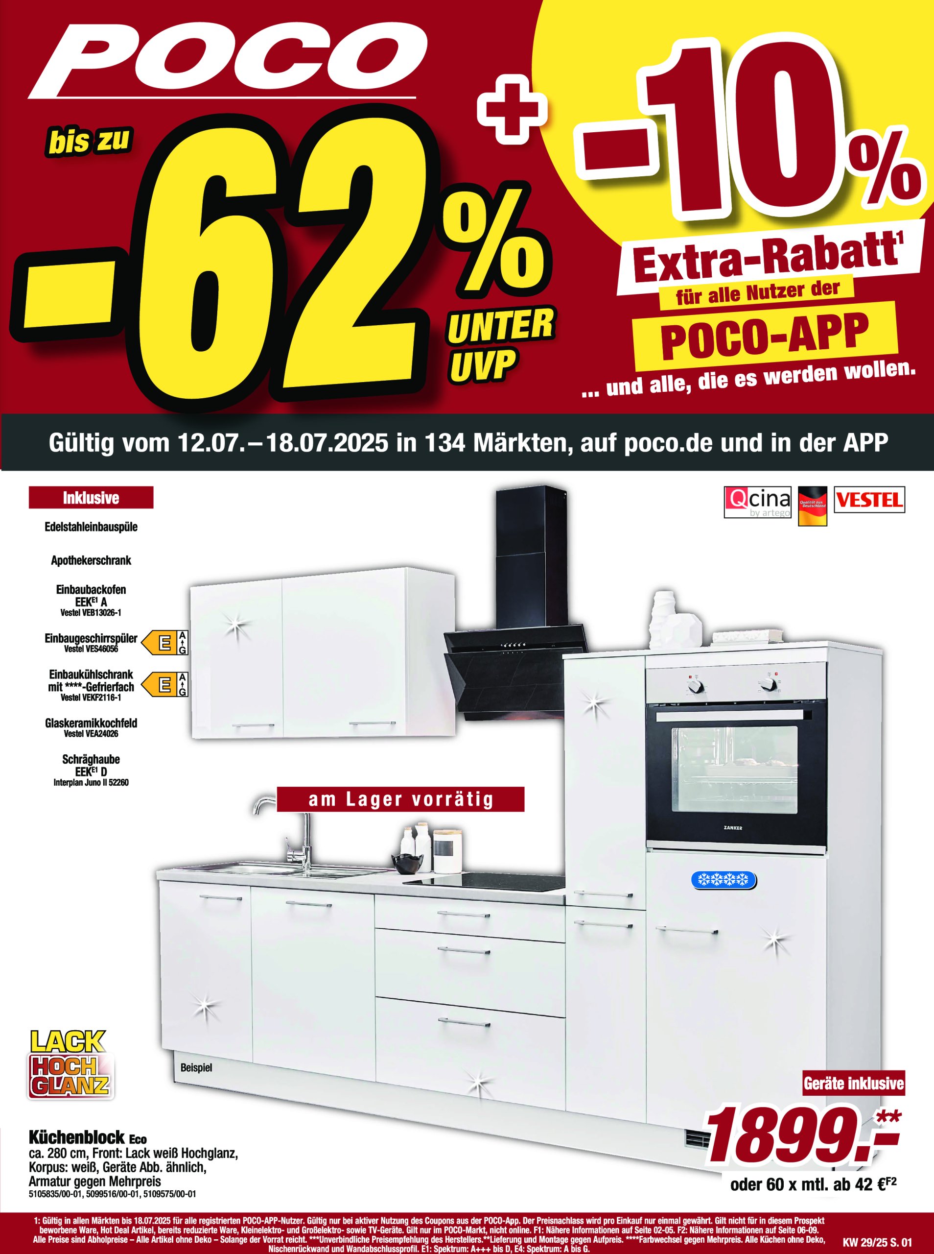Poco - Küchen-Prospekt gültig vom 12.07. bis 18.07.