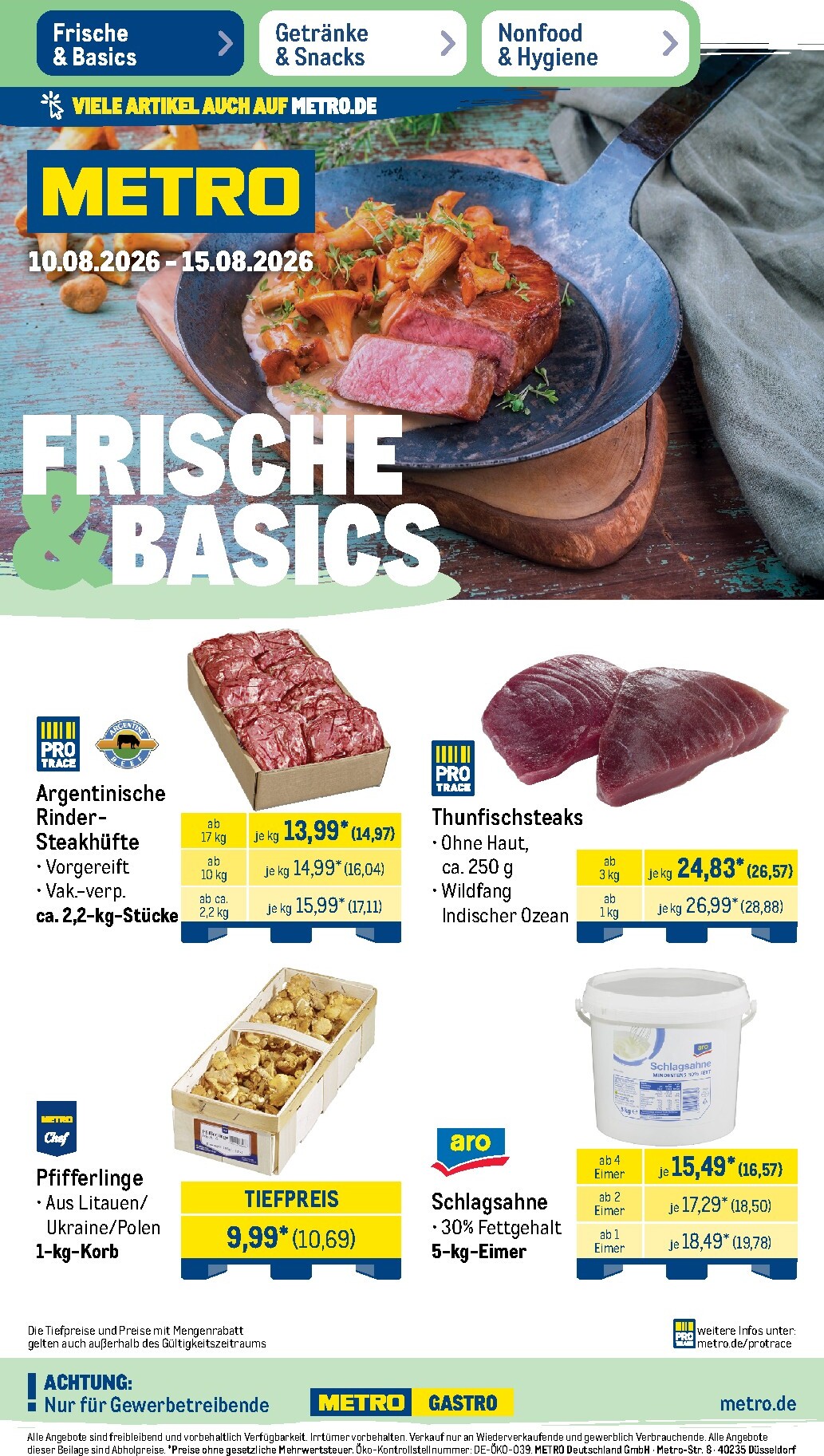 Metro Prospekt – von Montag 10.08.2026 bis Samstag 15.08.2026