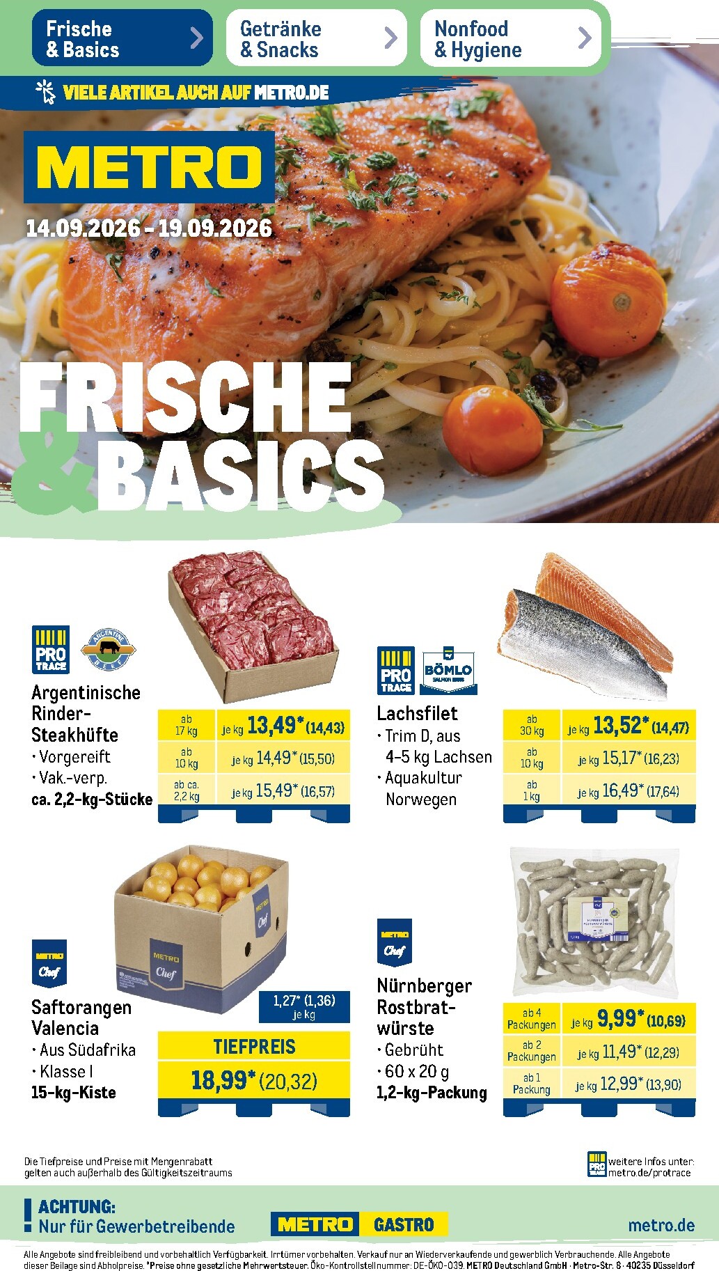 Metro Prospekt – von Montag 14.09.2026 bis Samstag 19.09.2026
