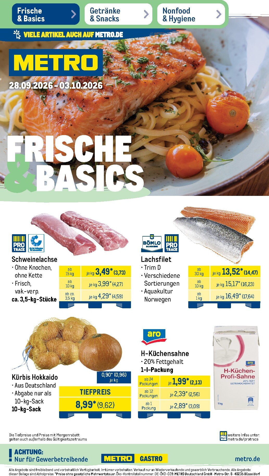 Metro Prospekt nächste Woche – von Montag 28.09.2026 bis Samstag 03.10.2026