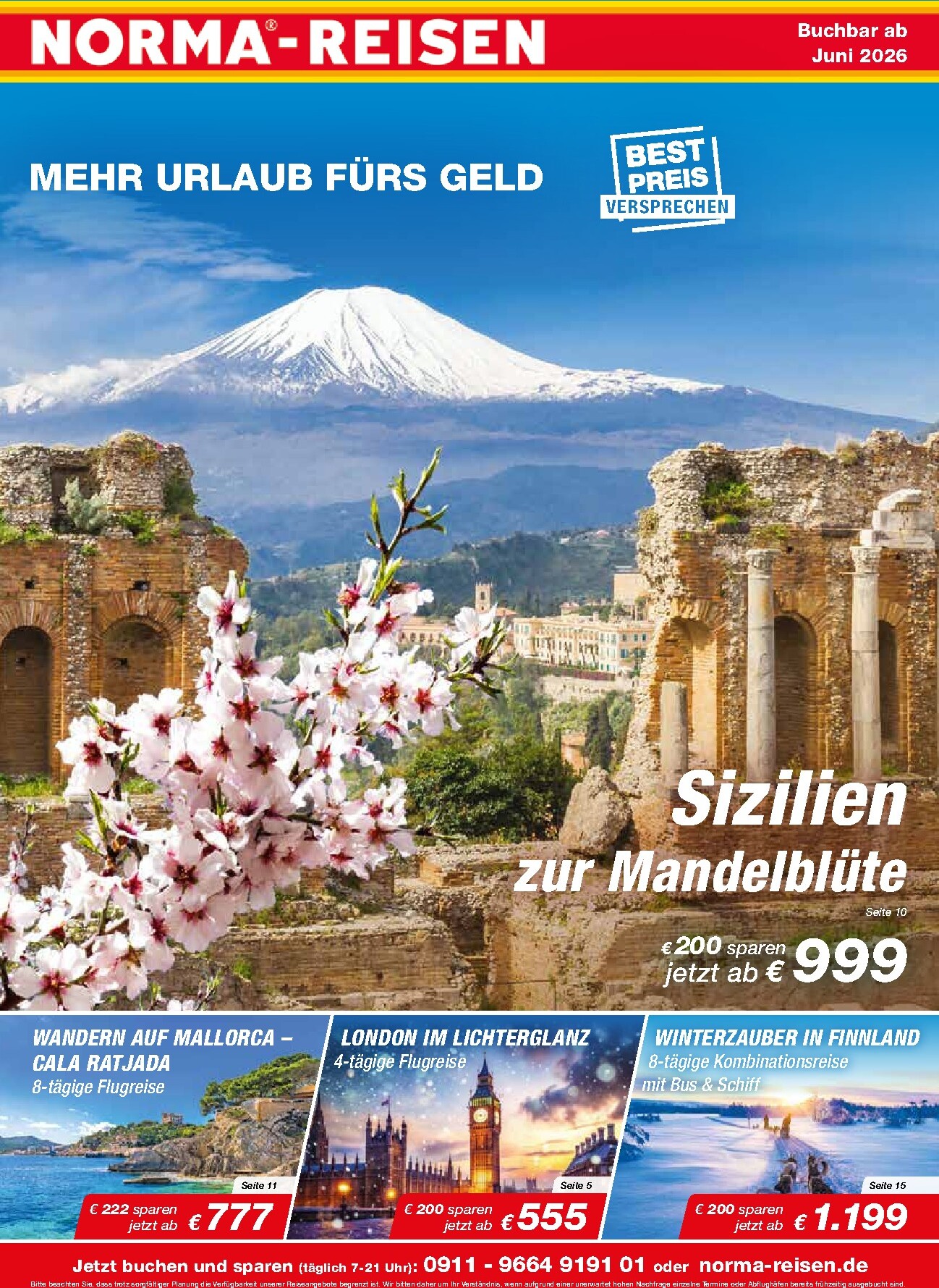 Norma - Reisen Prospekt – von Montag 01.06.2026 bis Dienstag 30.06.2026