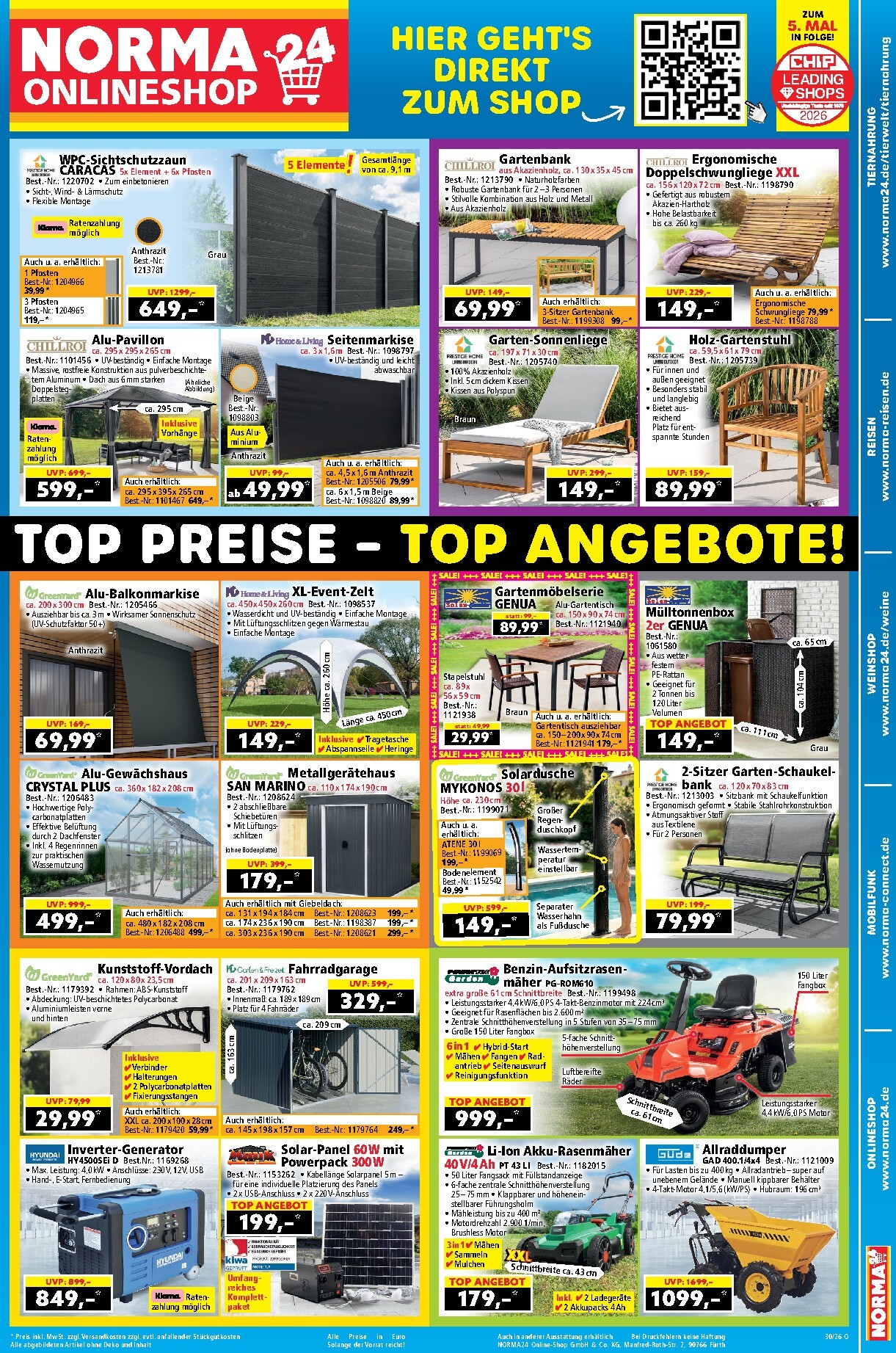 Norma - Onlineshop Prospekt nächste Woche – von Montag 20.07.2026 bis Samstag 25.07.2026