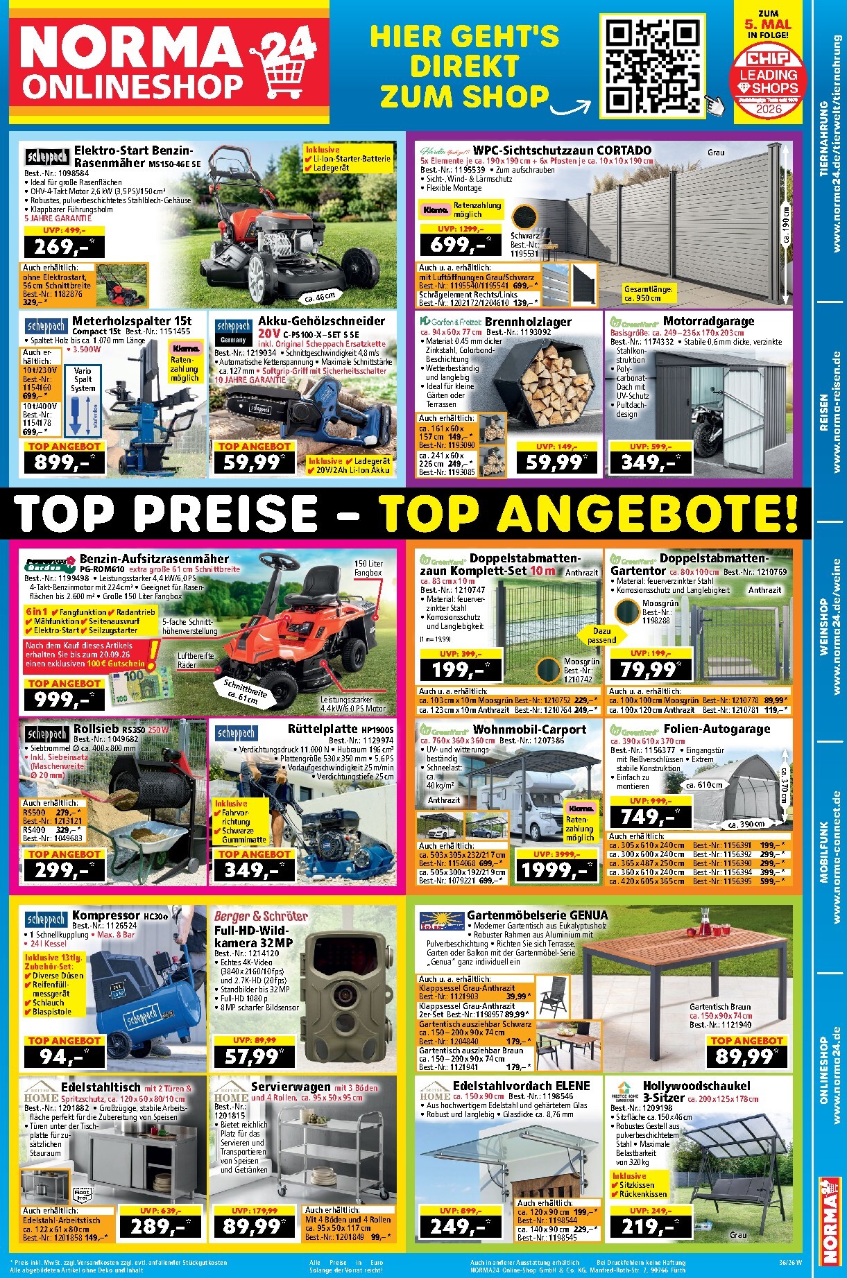 Norma24 - Onlineshop Prospekt nächste Woche – von Montag 31.08.2026 bis Sonntag 06.09.2026
