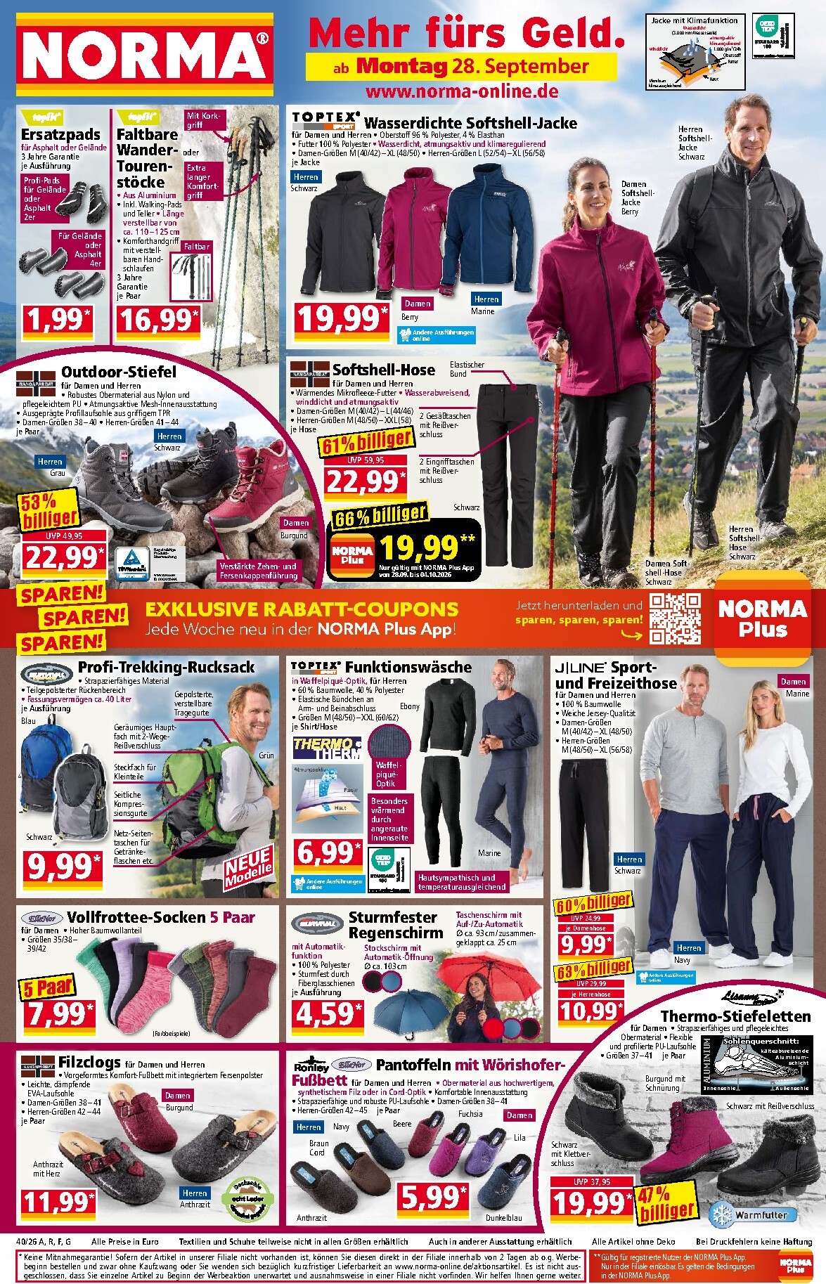 Norma Prospekt nächste Woche – von Montag 28.09.2026 bis Freitag 02.10.2026