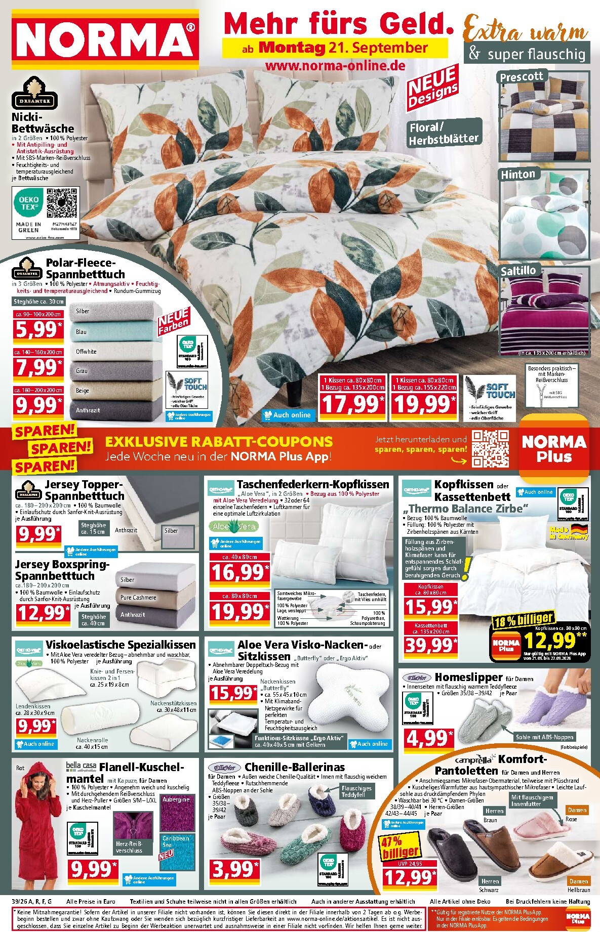Norma Prospekt – von Montag 21.09.2026 bis Samstag 26.09.2026