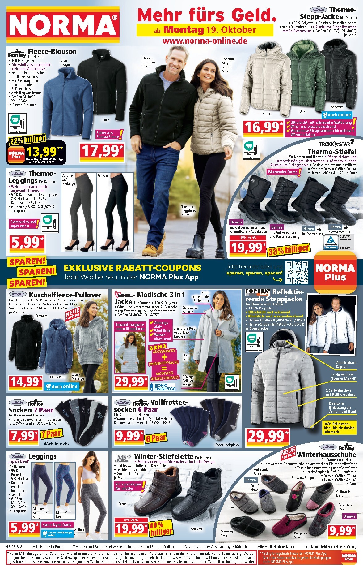 Norma Prospekt nächste Woche – von Montag 19.10.2026 bis Samstag 24.10.2026