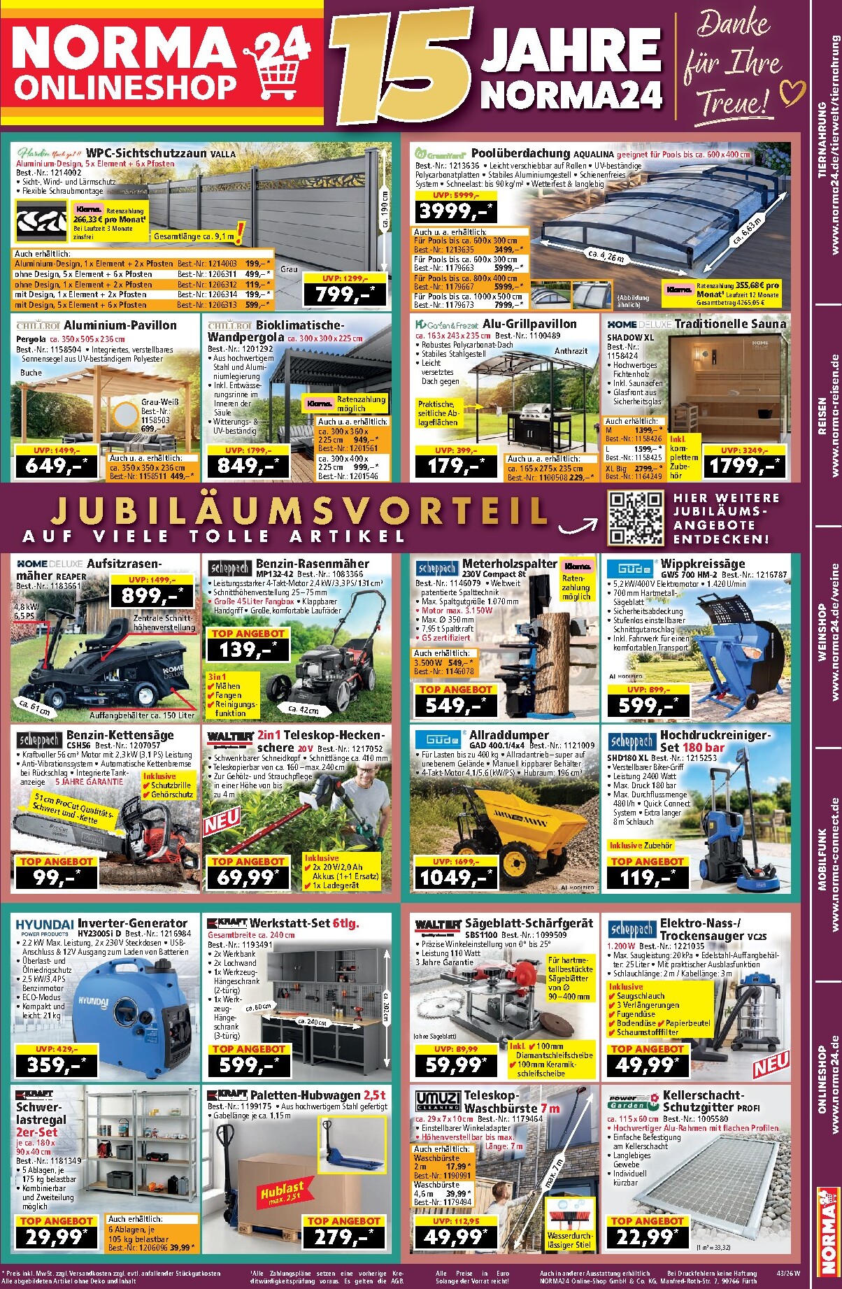 Norma - Onlineshop Prospekt nächste Woche – von Montag 19.10.2026 bis Samstag 24.10.2026