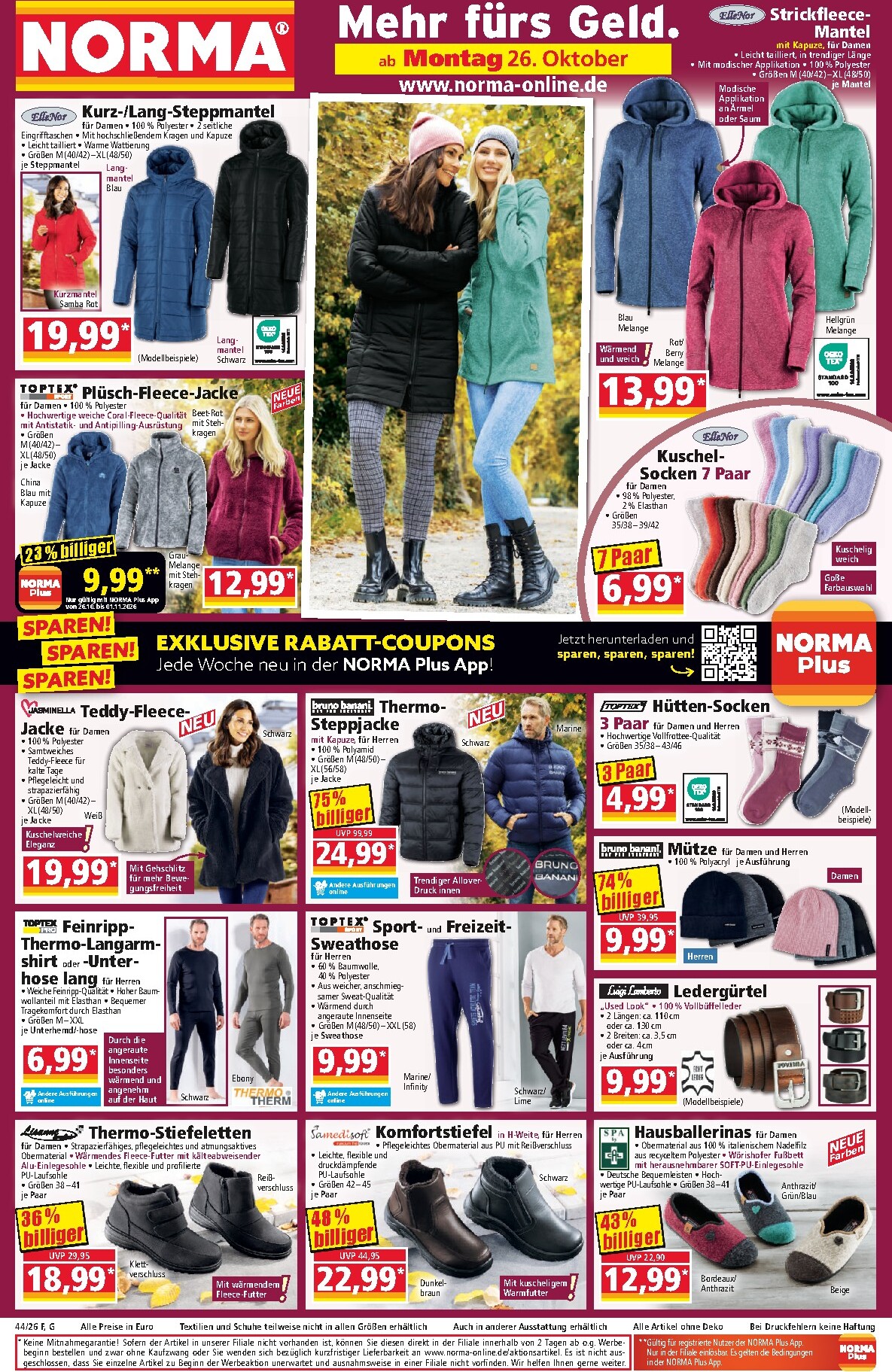 Norma Prospekt nächste Woche – von Montag 26.10.2026 bis Samstag 31.10.2026