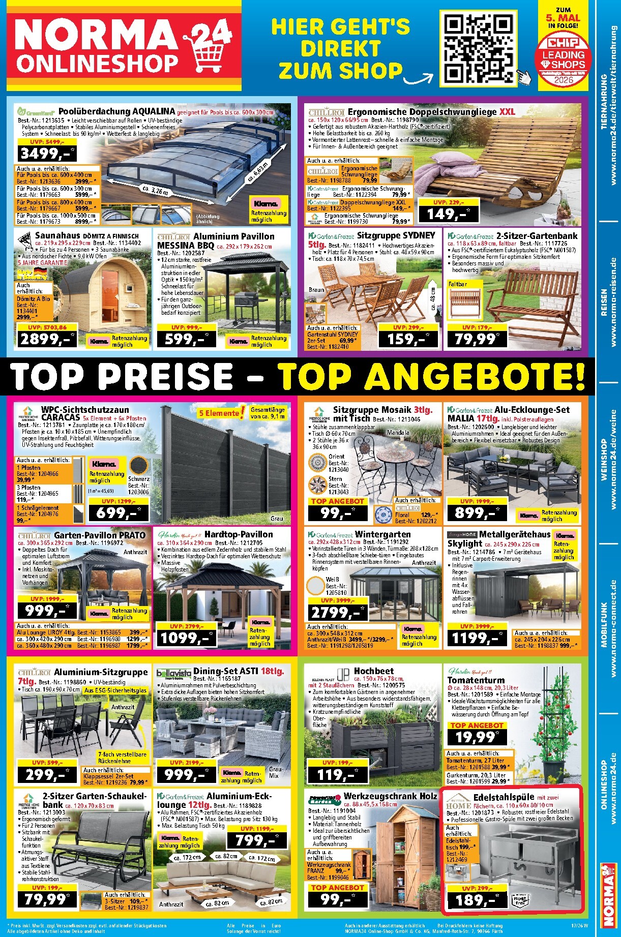 Norma24 - Onlineshop Prospekt nächste Woche – von Montag 20.04.2026 bis Sonntag 26.04.2026