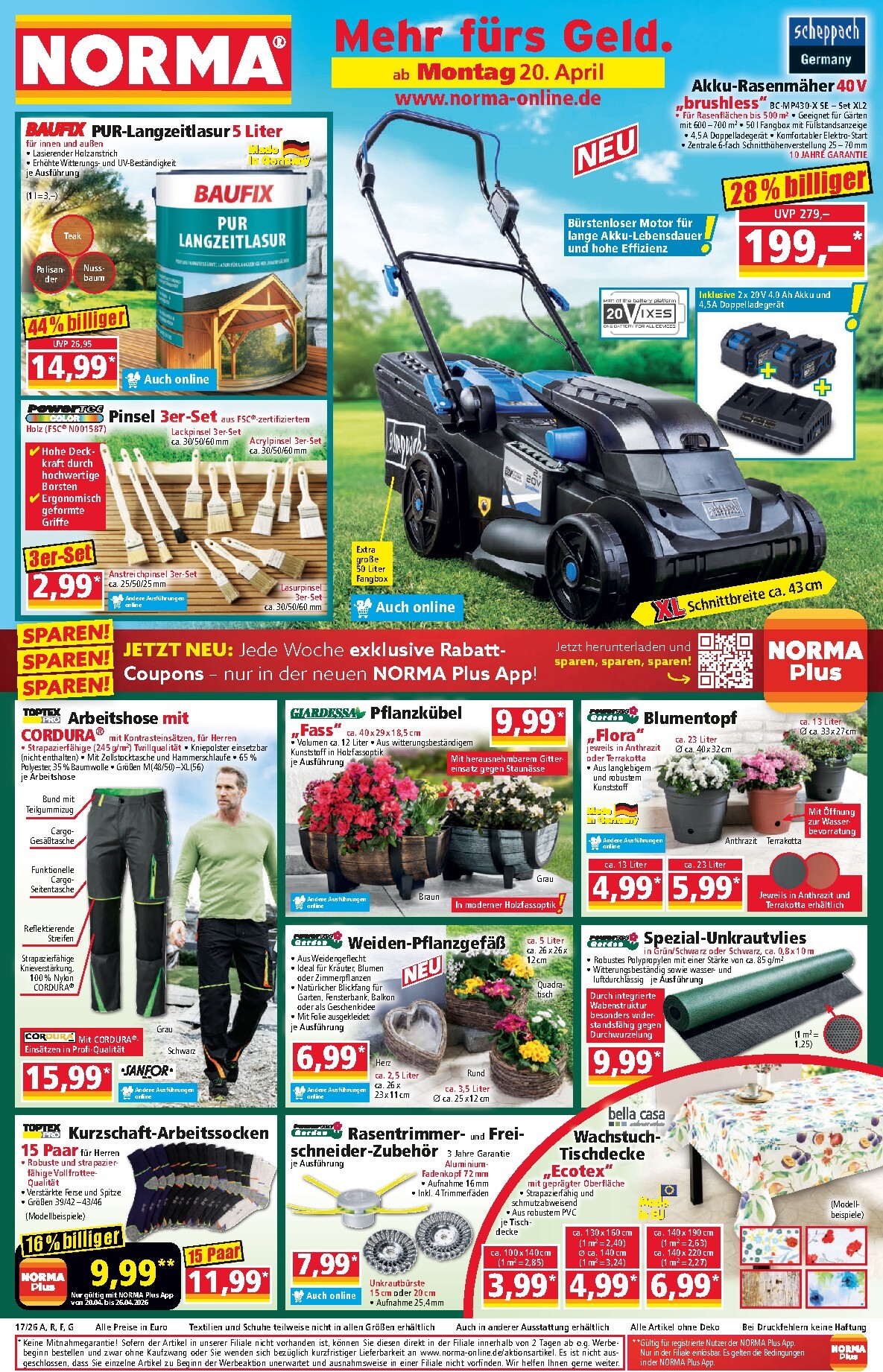 Norma Prospekt nächste Woche – von Montag 20.04.2026 bis Samstag 25.04.2026