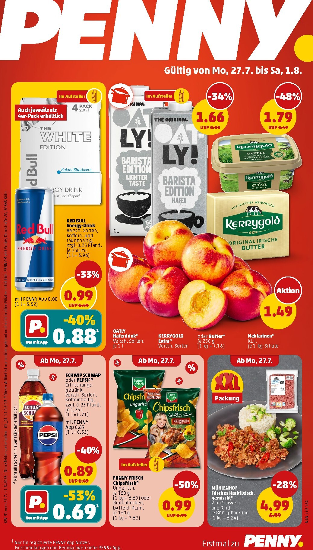 PENNY Prospekt nächste Woche – von Montag 27.07.2026 bis Samstag 01.08.2026