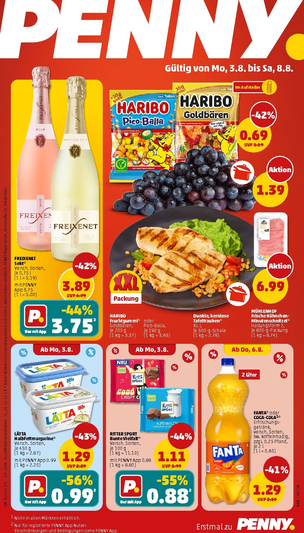 PENNY Prospekt nächste Woche – von Montag 03.08.2026 bis Samstag 08.08.2026