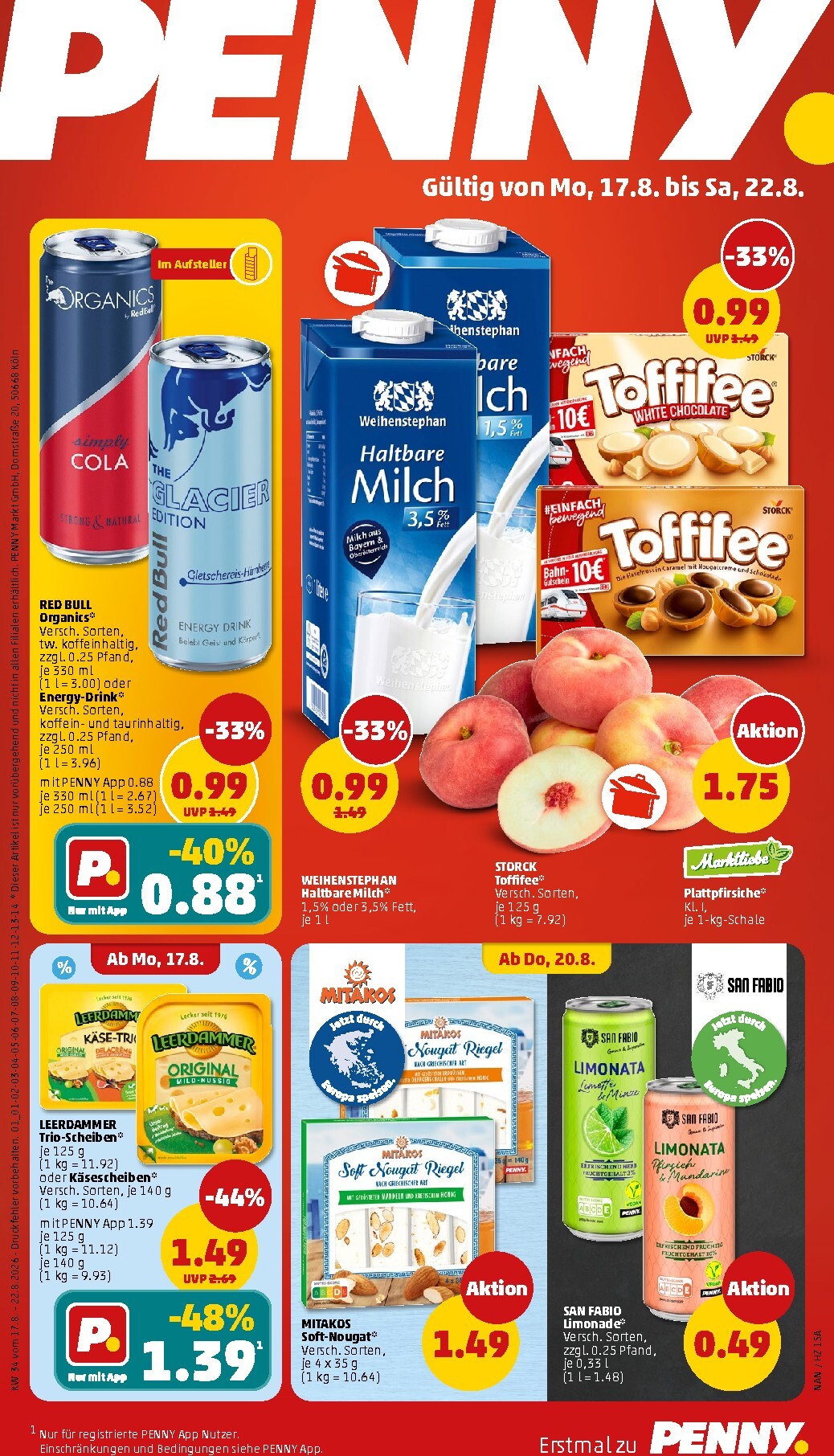 PENNY Prospekt nächste Woche – von Montag 17.08.2026 bis Samstag 22.08.2026