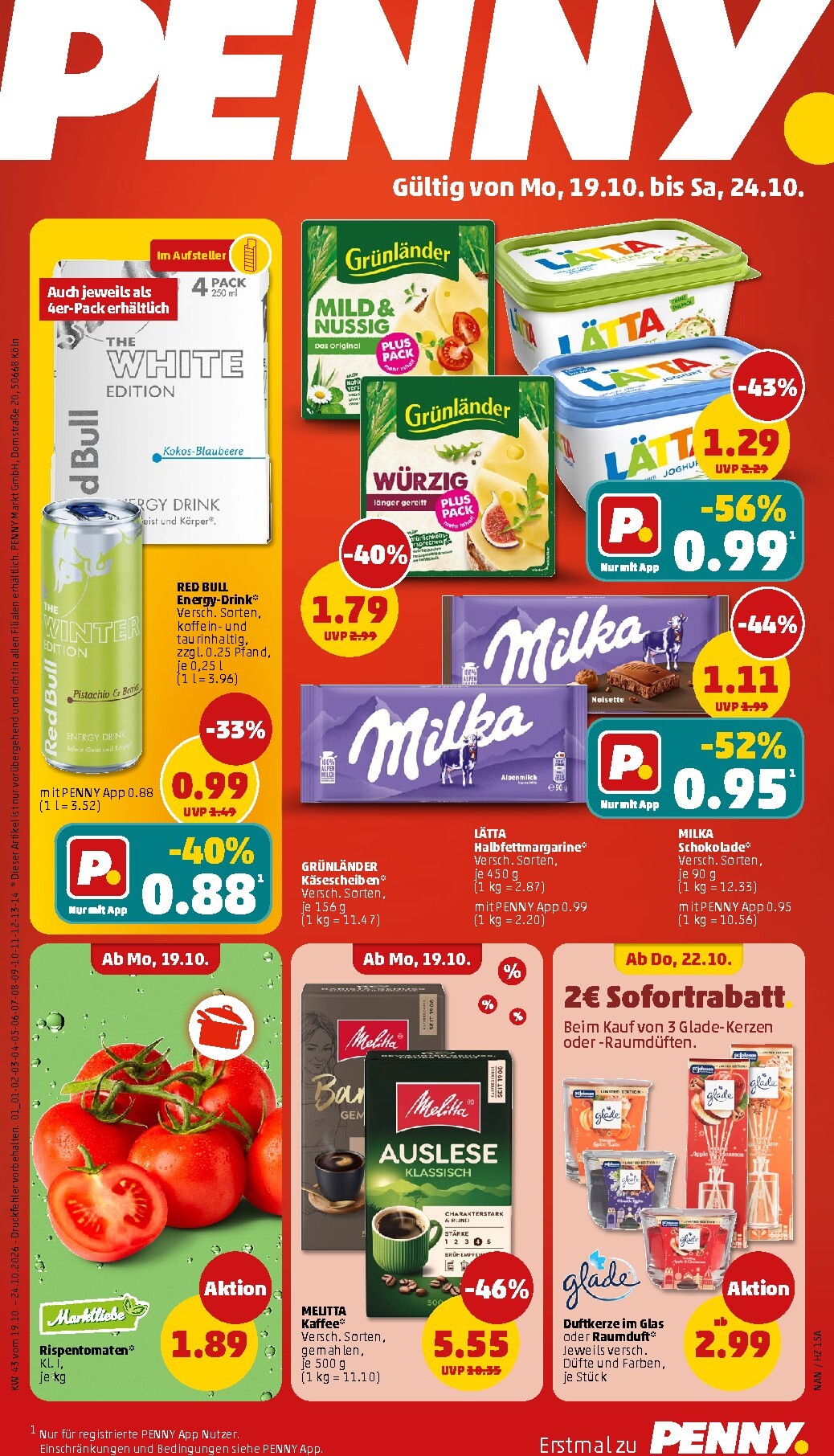 PENNY Prospekt nächste Woche – von Montag 19.10.2026 bis Samstag 24.10.2026