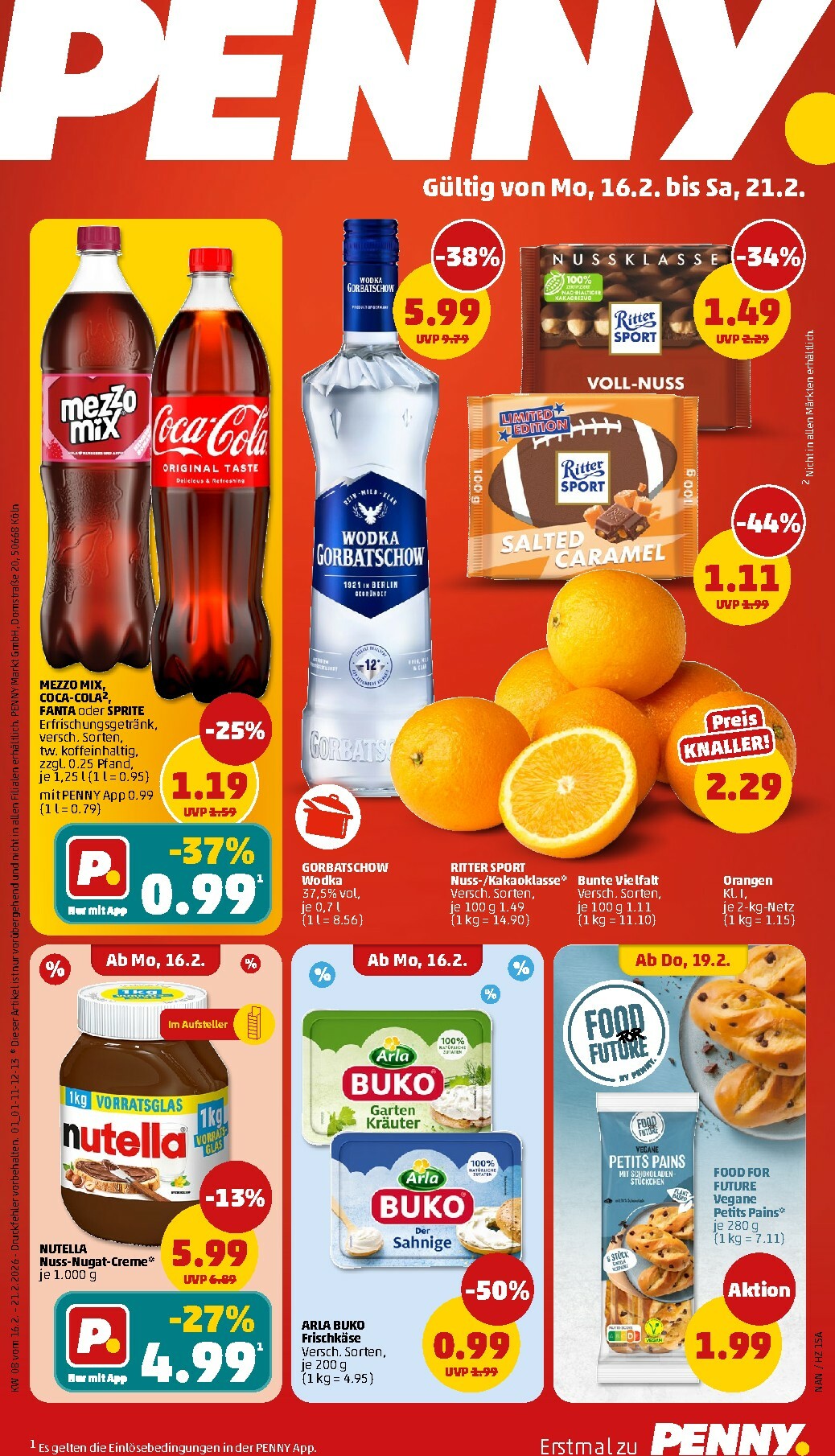 PENNY-Prospekt gültig vom 16.02.2026 bis 21.02.2026