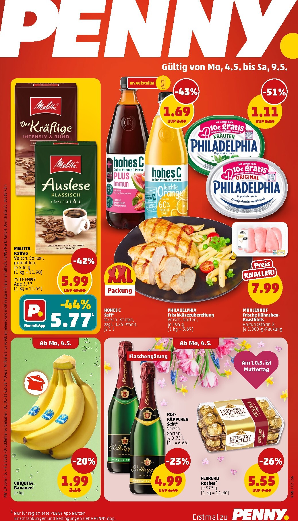PENNY Prospekt nächste Woche – von Montag 04.05.2026 bis Samstag 09.05.2026
