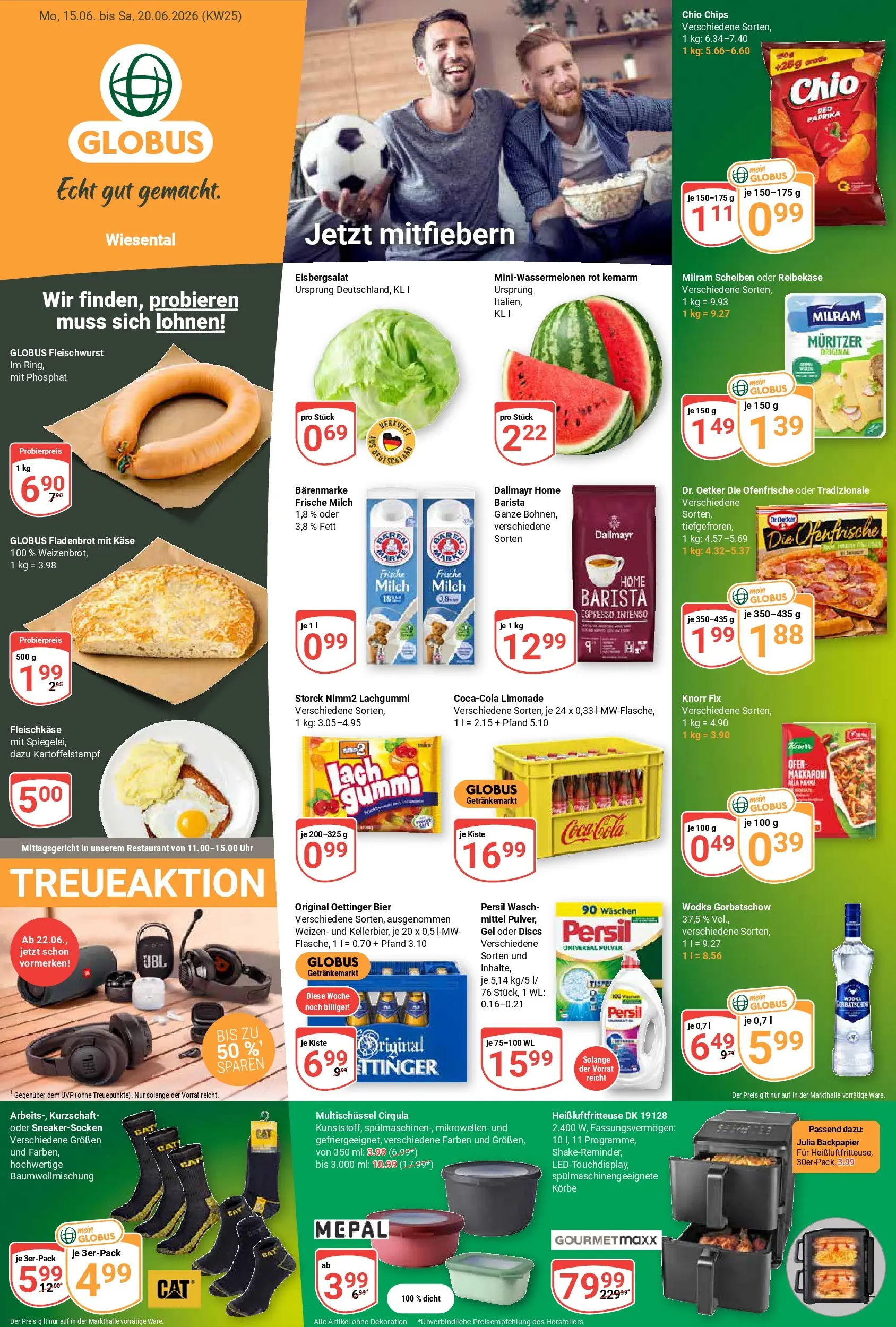 Globus - Wiesental Prospekt nächste Woche – von Montag 15.06.2026 bis Samstag 20.06.2026