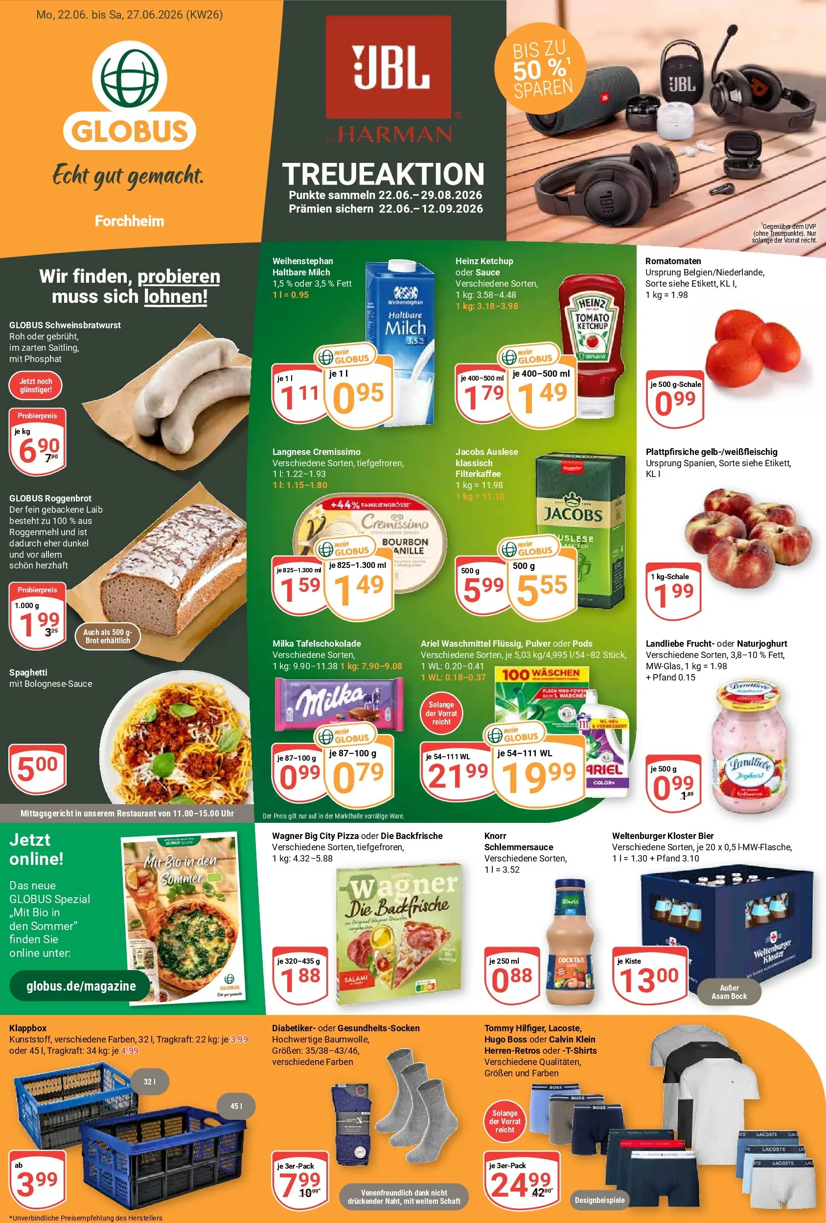 Globus Prospekt nächste Woche – von Montag 22.06.2026 bis Samstag 27.06.2026