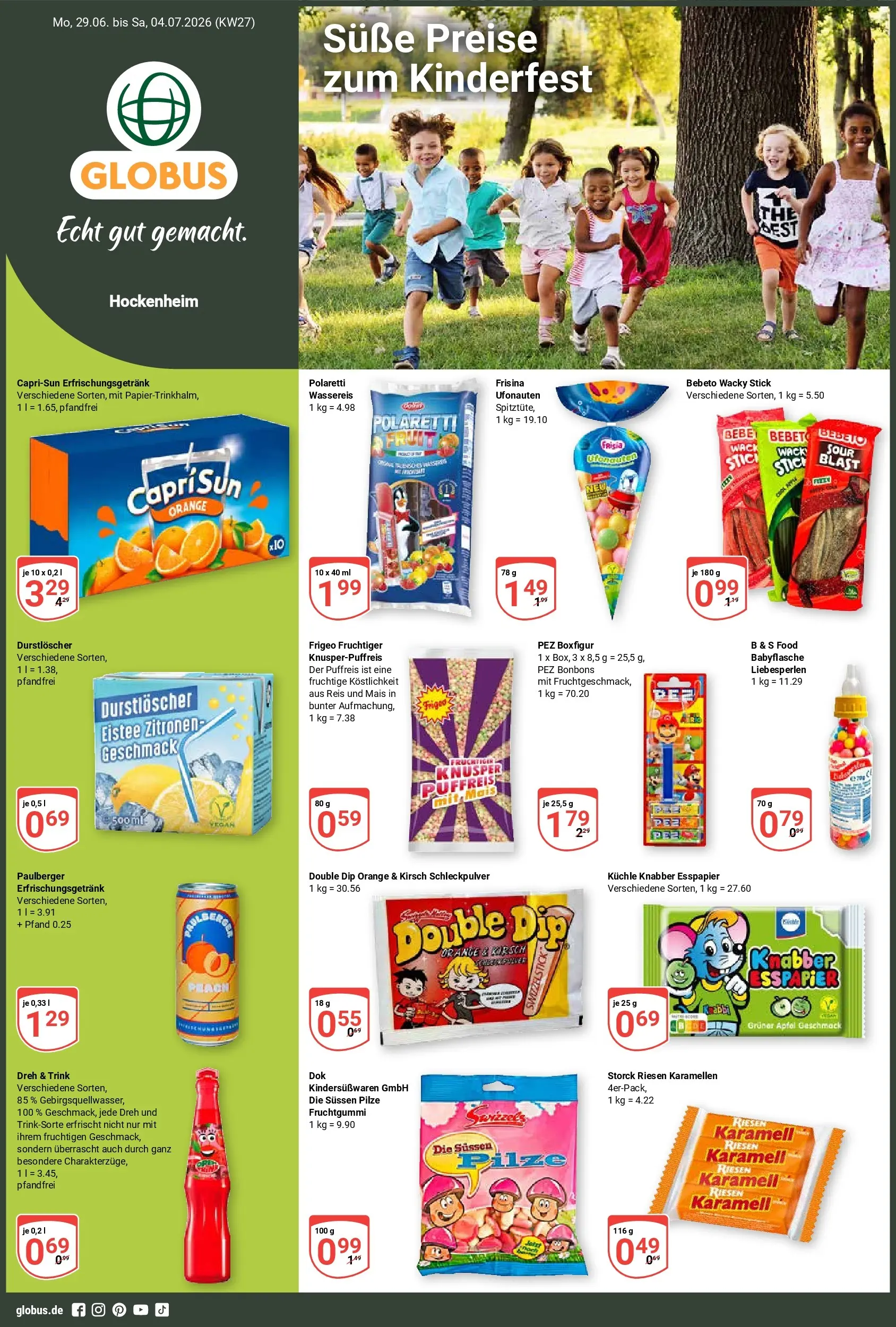 Globus - Hockenheim Prospekt – von Montag 29.06.2026 bis Samstag 04.07.2026