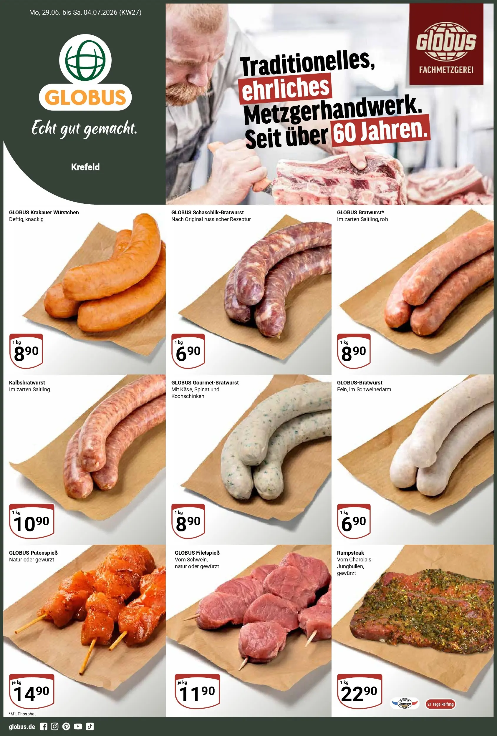 Globus - Krefeld Prospekt – von Montag 29.06.2026 bis Samstag 04.07.2026
