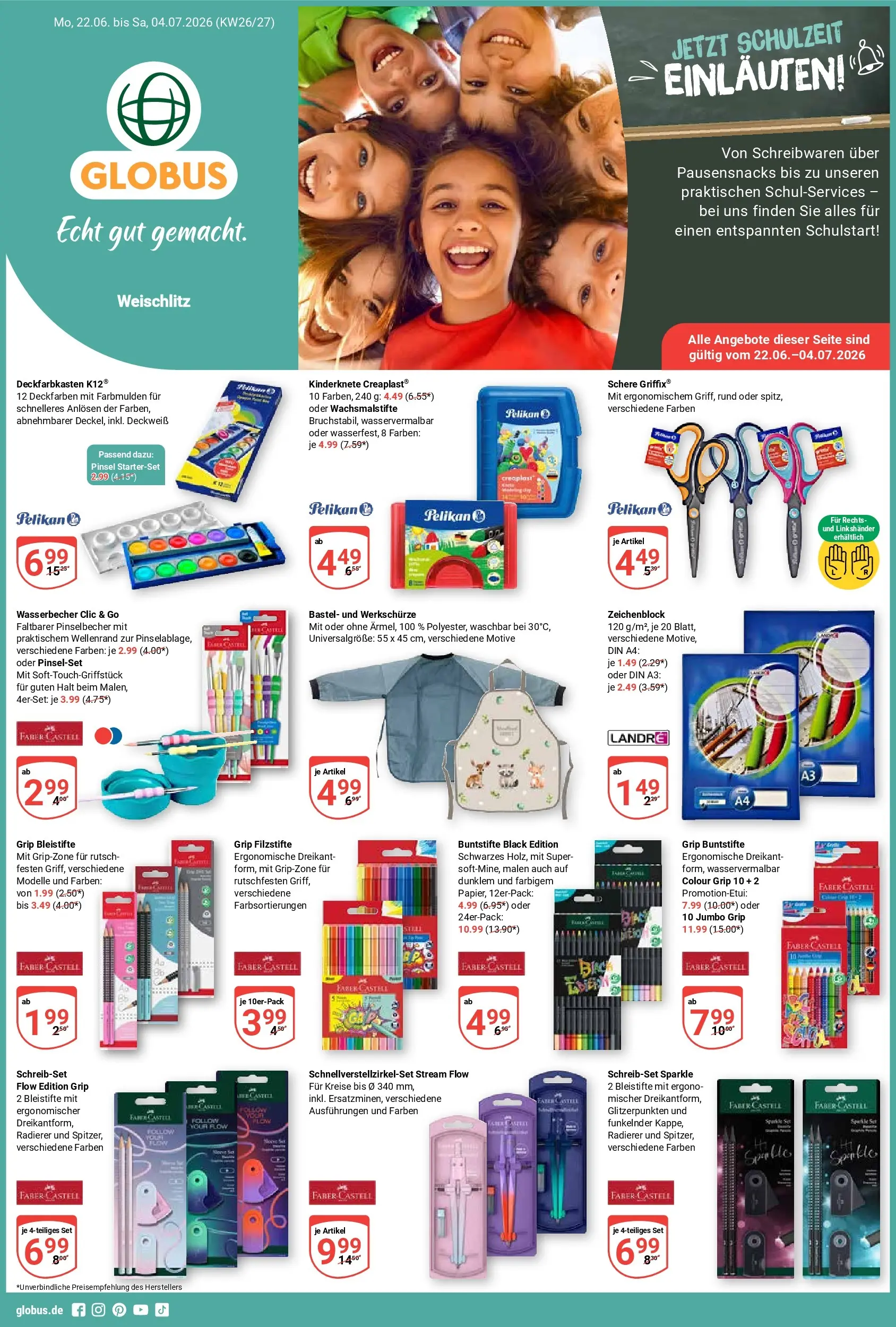 Globus - Weischlitz Prospekt – von Montag 22.06.2026 bis Samstag 04.07.2026