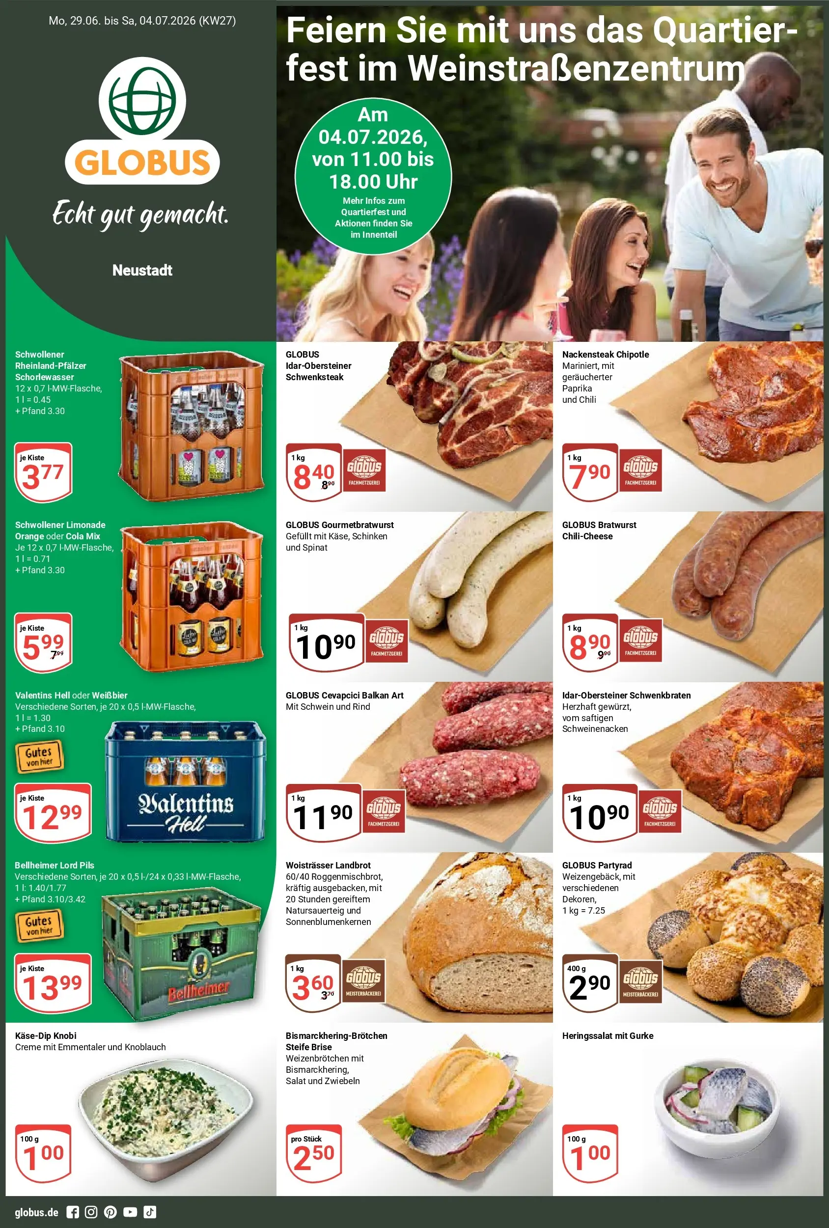 Globus - Neustadt Prospekt – von Montag 29.06.2026 bis Samstag 04.07.2026