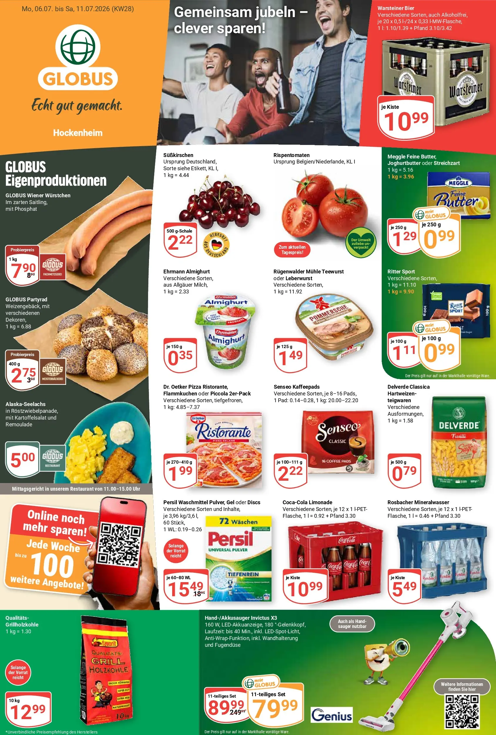Globus - Hockenheim Prospekt nächste Woche – von Montag 06.07.2026 bis Samstag 11.07.2026