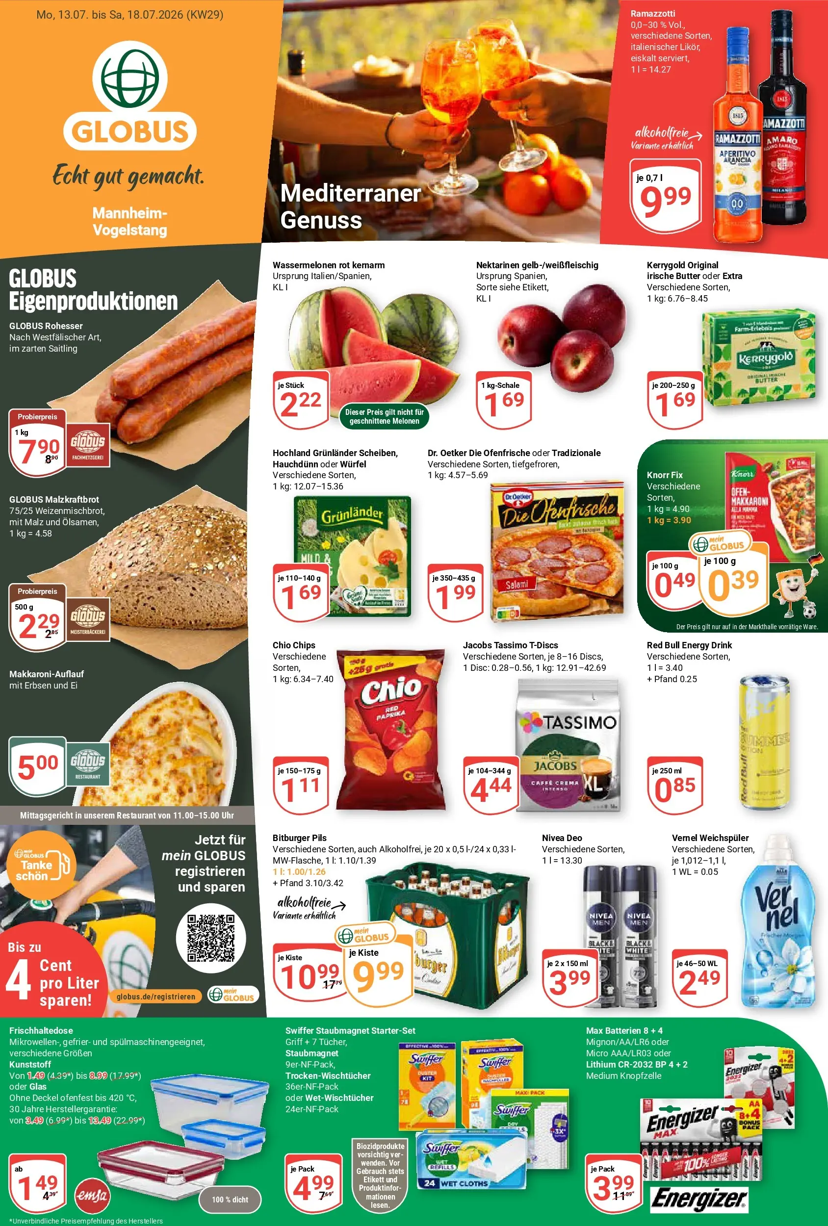 Globus Prospekt nächste Woche – von Montag 13.07.2026 bis Samstag 18.07.2026