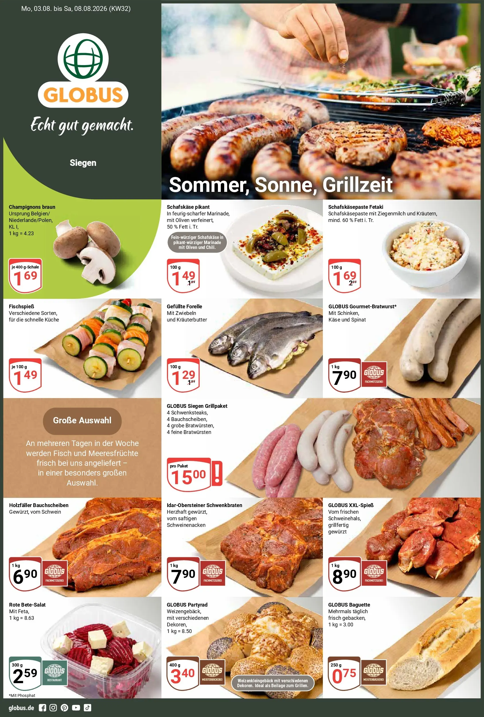 Globus - Siegen Prospekt nächste Woche – von Montag 03.08.2026 bis Samstag 08.08.2026