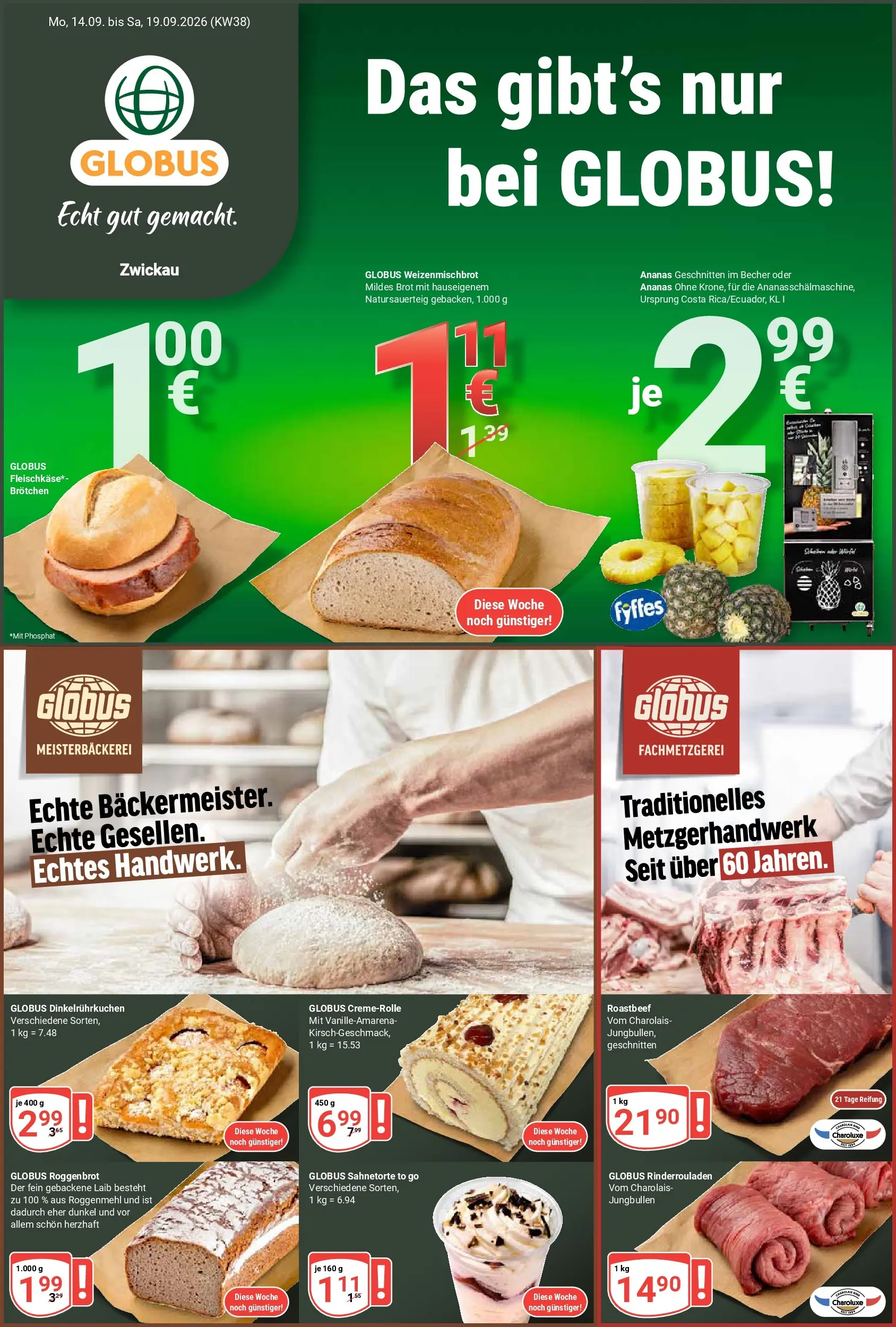 Globus - Zwickau Prospekt – von Montag 14.09.2026 bis Samstag 19.09.2026