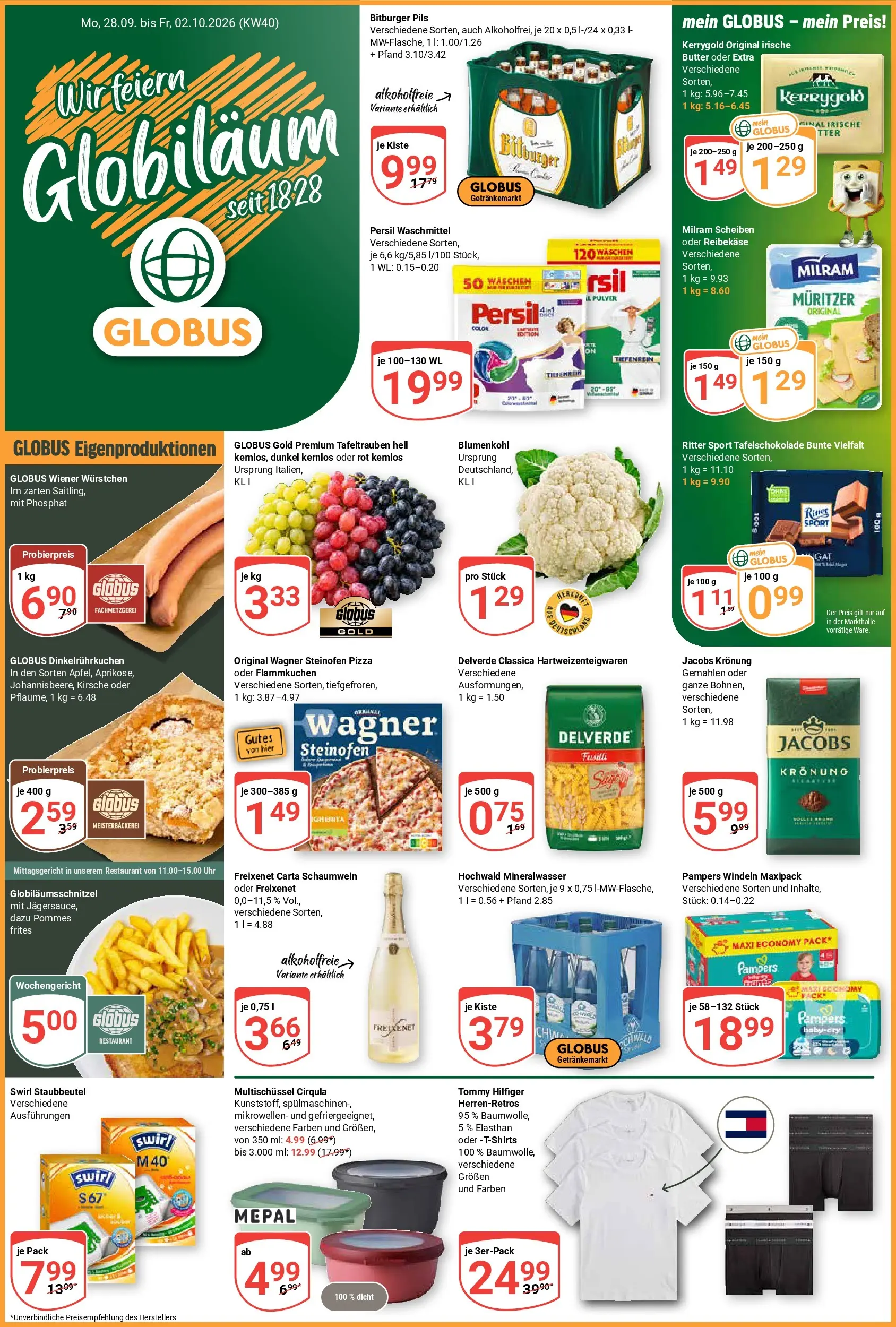 Globus Prospekt nächste Woche – von Montag 28.09.2026 bis Freitag 02.10.2026