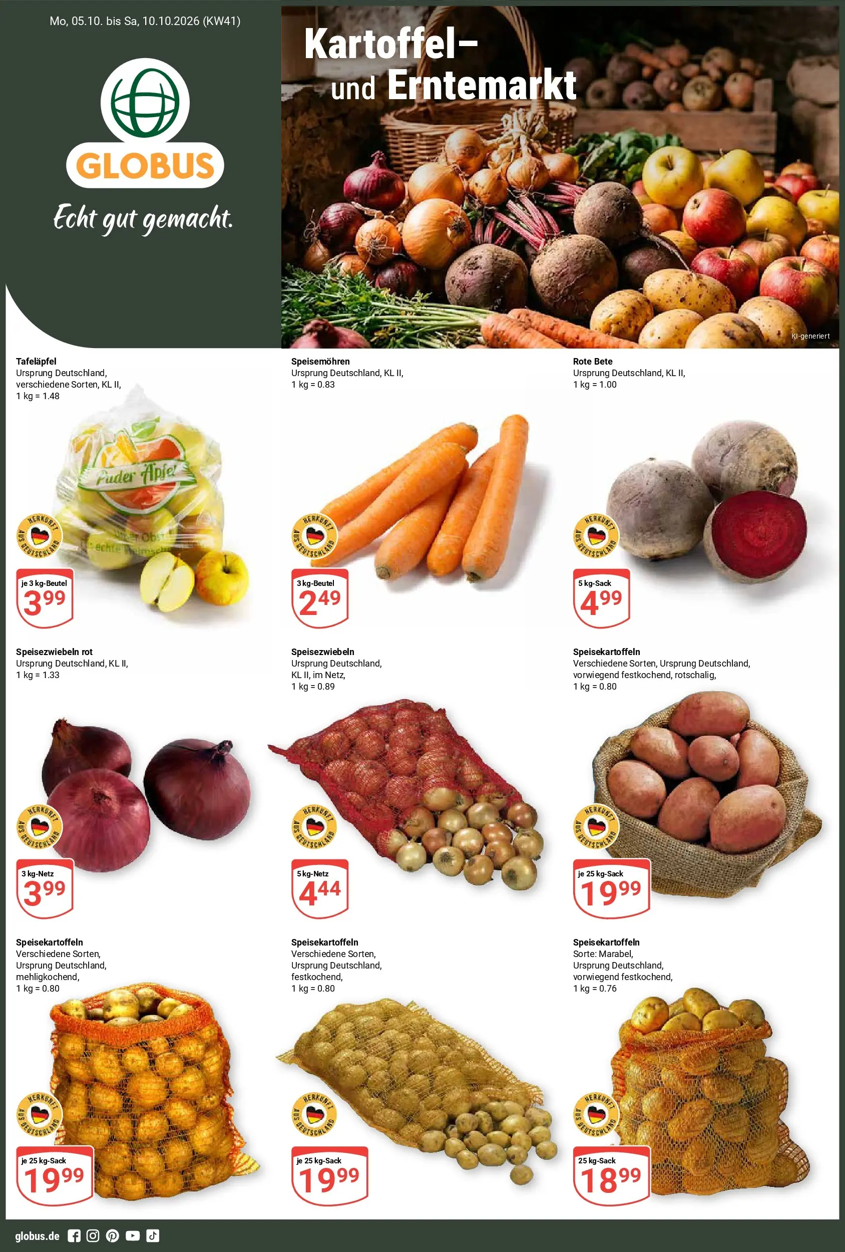 Globus Prospekt nächste Woche – von Montag 05.10.2026 bis Samstag 10.10.2026