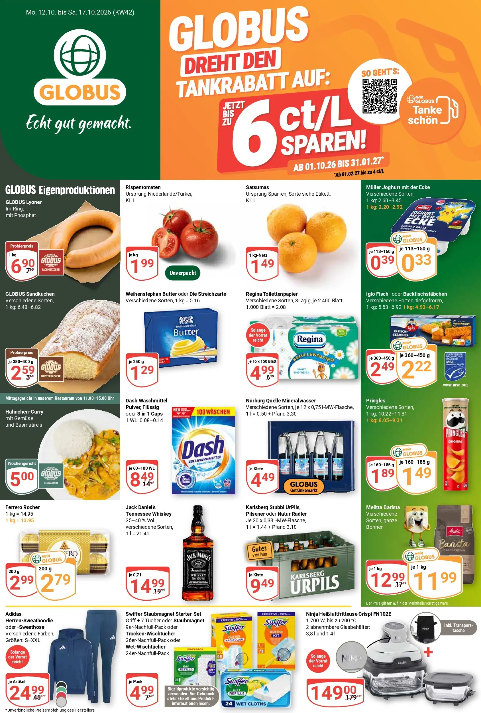 Globus Prospekt nächste Woche – von Montag 12.10.2026 bis Samstag 17.10.2026
