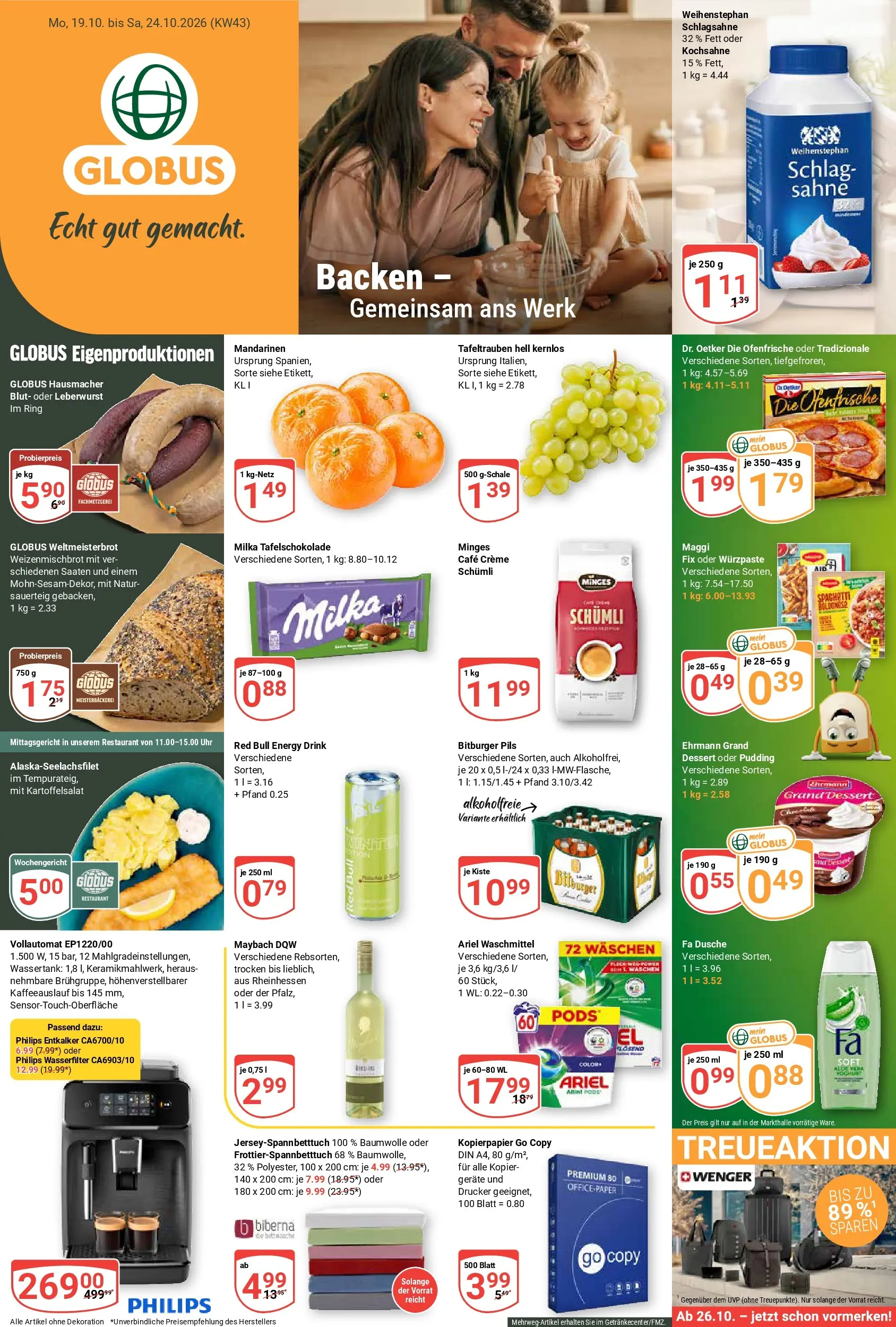 Globus Prospekt nächste Woche – von Montag 19.10.2026 bis Samstag 24.10.2026