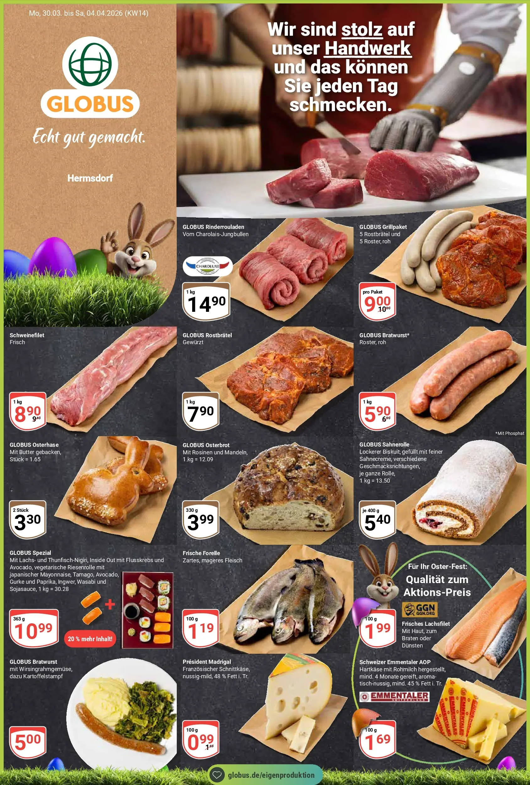 Globus - Hermsdorf-Prospekt gültig vom 30.03.2026 bis 04.04.2026
