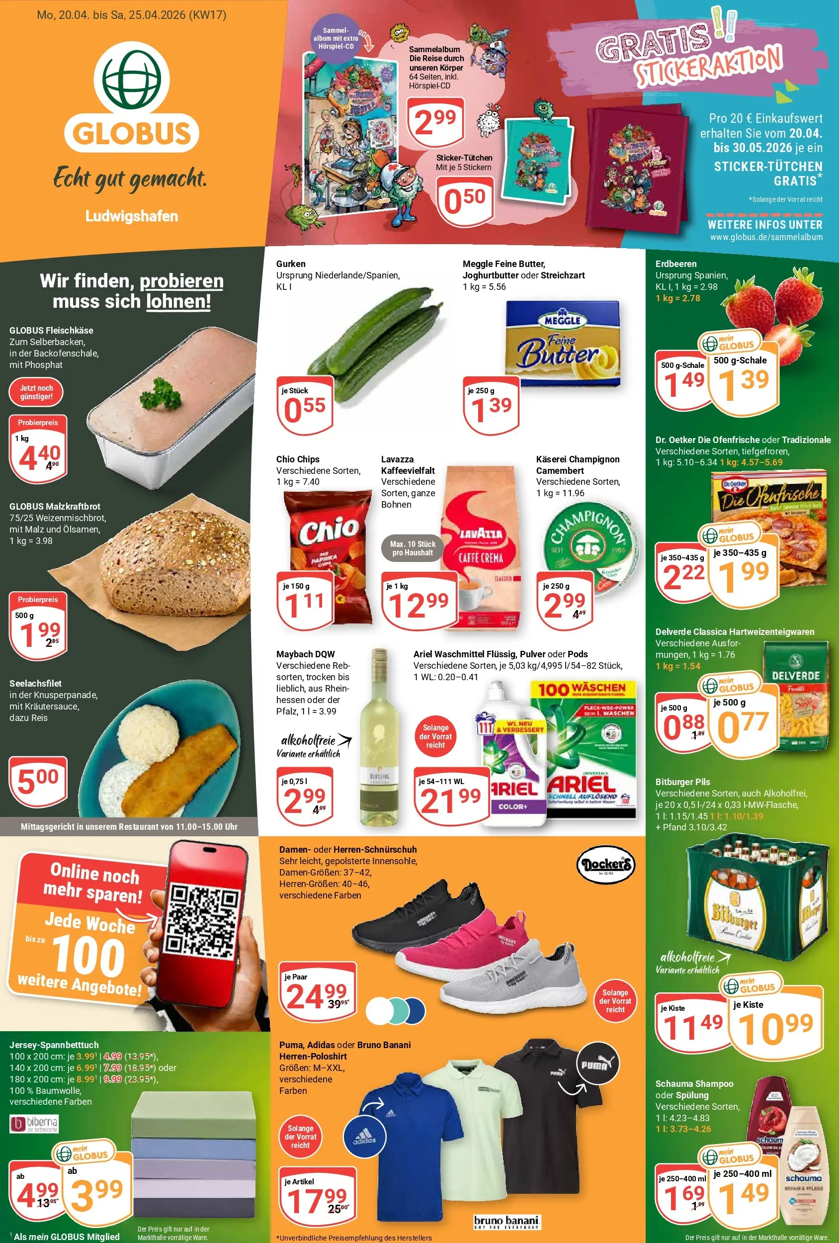 Globus - Ludwigshafen Prospekt – von Montag 20.04.2026 bis Samstag 25.04.2026